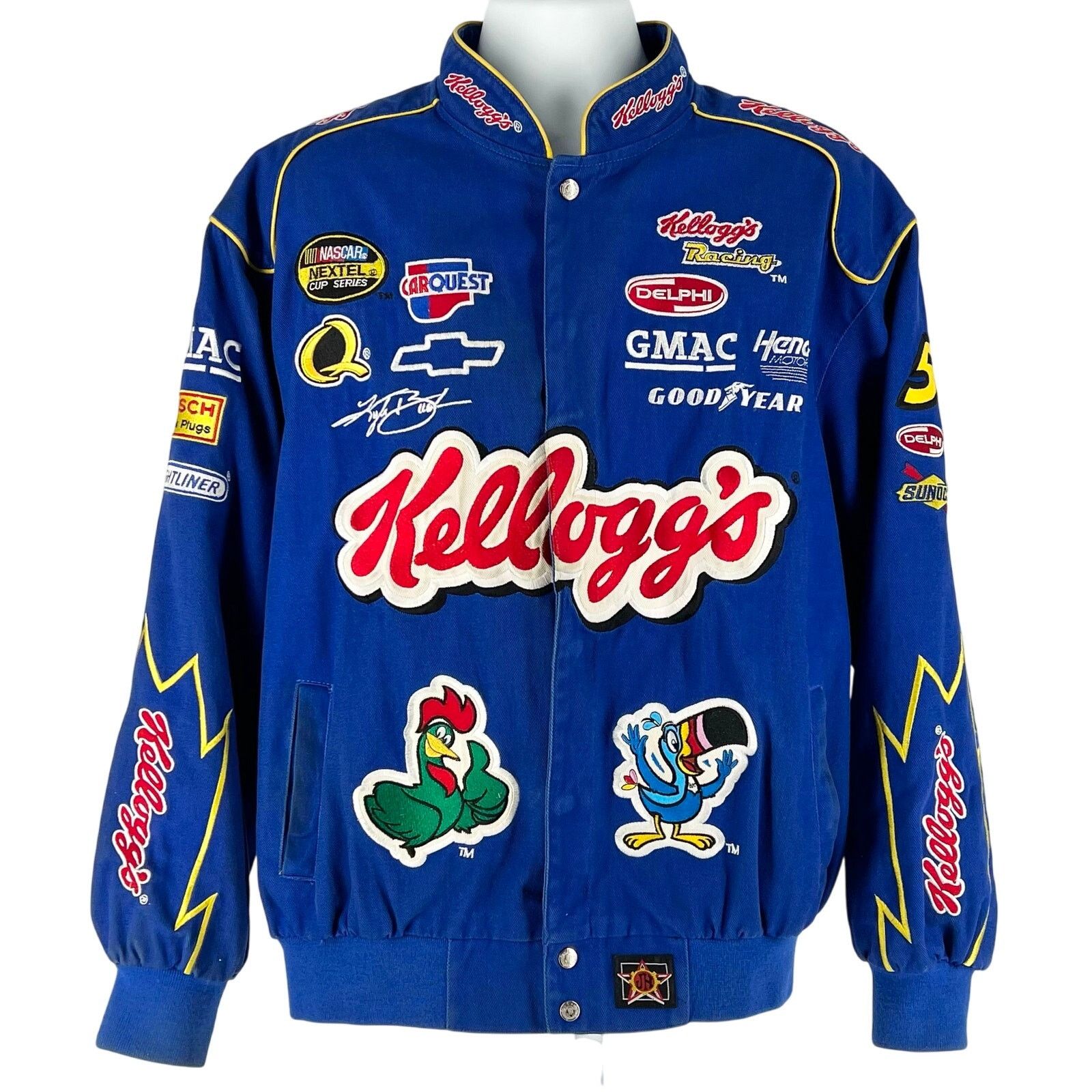 NASCAR Kyle Busch Kellogs jacket size Large Y2K vintage