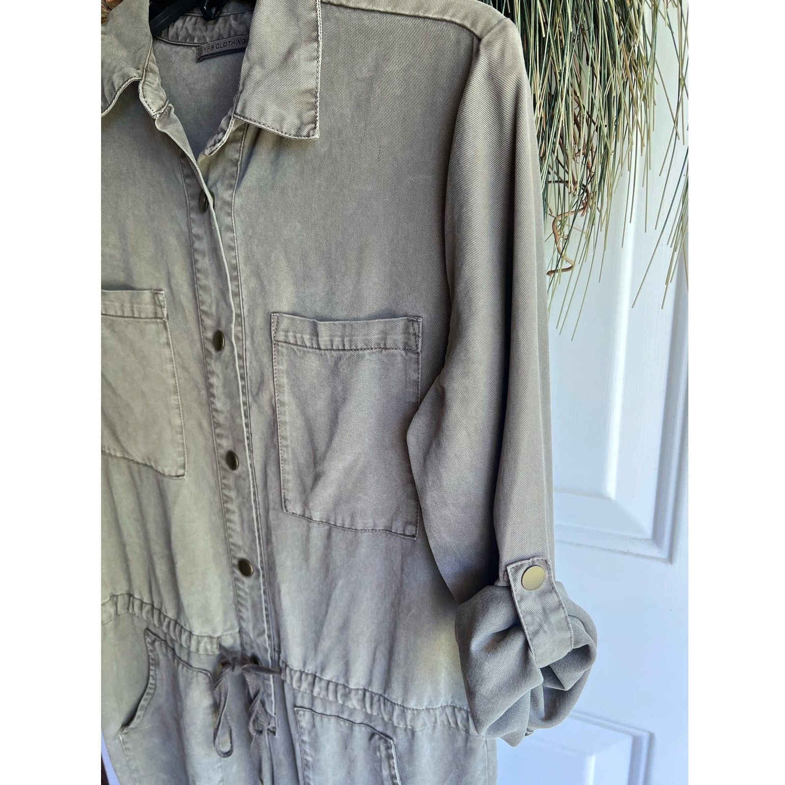 Young Fabulous & Broke YFB Aviator Lane jumpsuit Balsam - Sz M Size 30" / US 8 / IT 44 - 3 Thumbnail