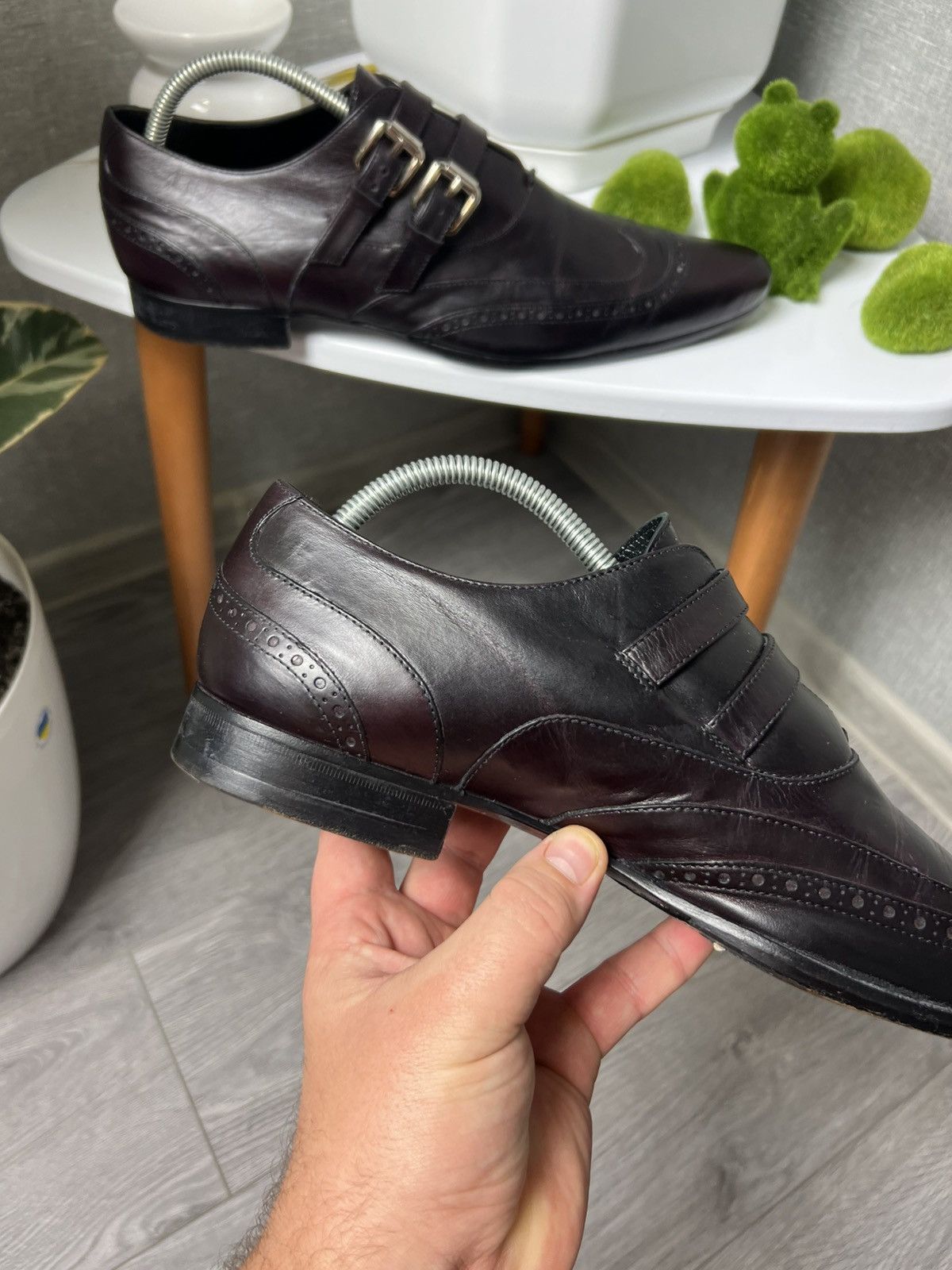 Dolce & Gabbana Dolce & Gabbana Double Monk Leather Shoes Size 44 D&G Size US 11 / EU 44 - 8 Thumbnail