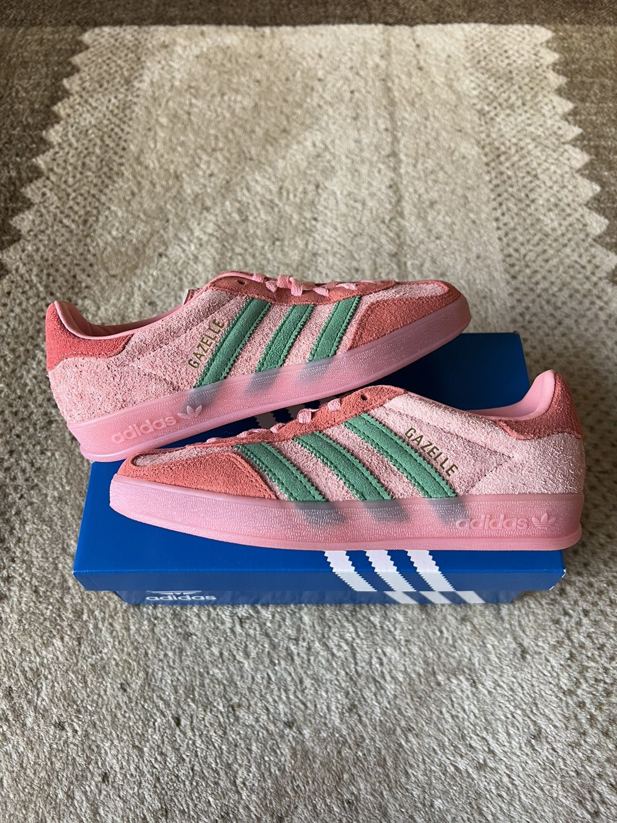 Adidas × Vintage STEAL Gazelle indoor pink spark 4.5W, 3.5 Men Size US 4.5 / IT 34.5 - 1 Thumbnail