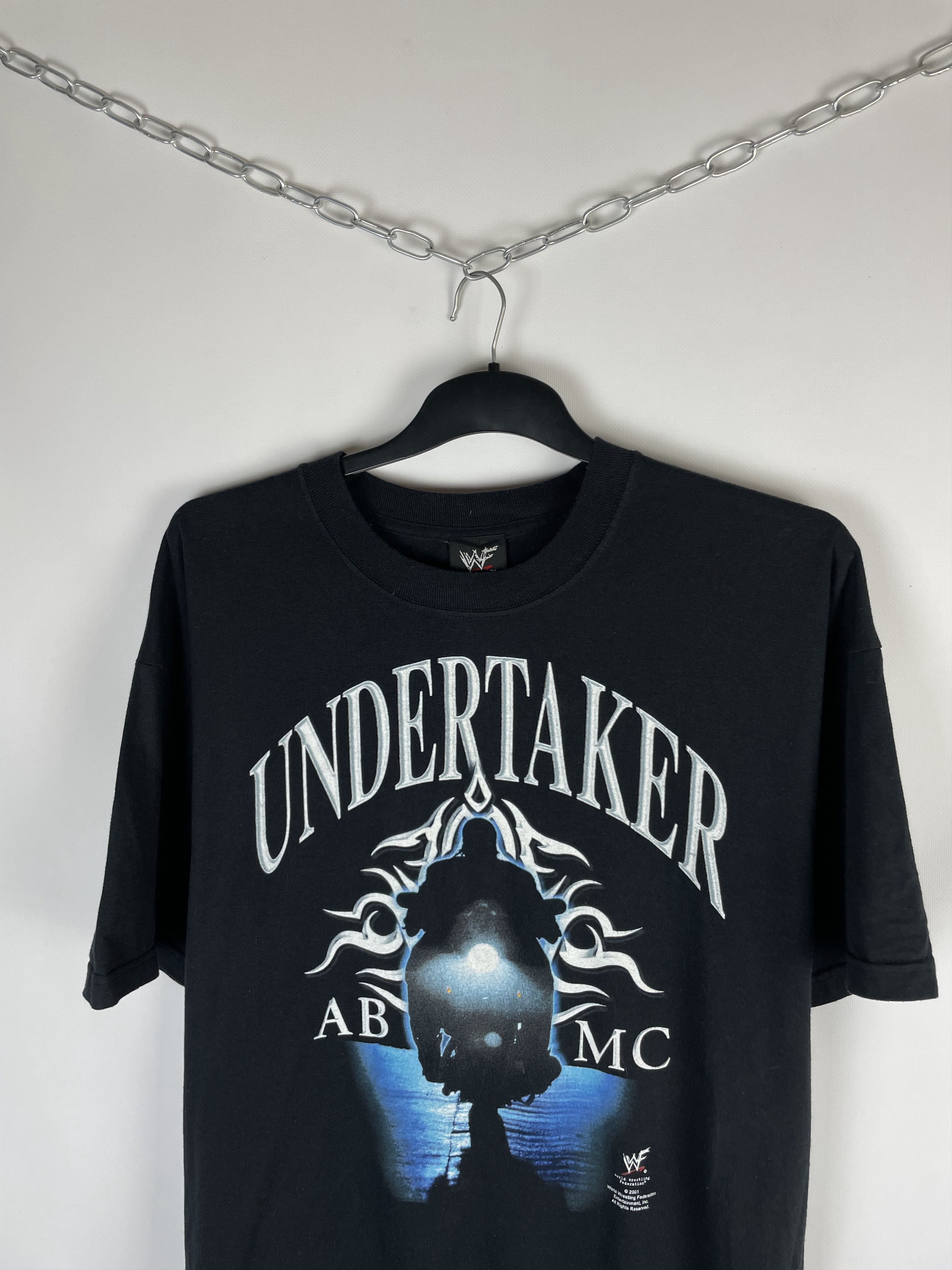Vintage Vintage 2001 The Undertaker Biker ABMC WWE Black Tee Size US XL / EU 56 / 4 - 3 Thumbnail