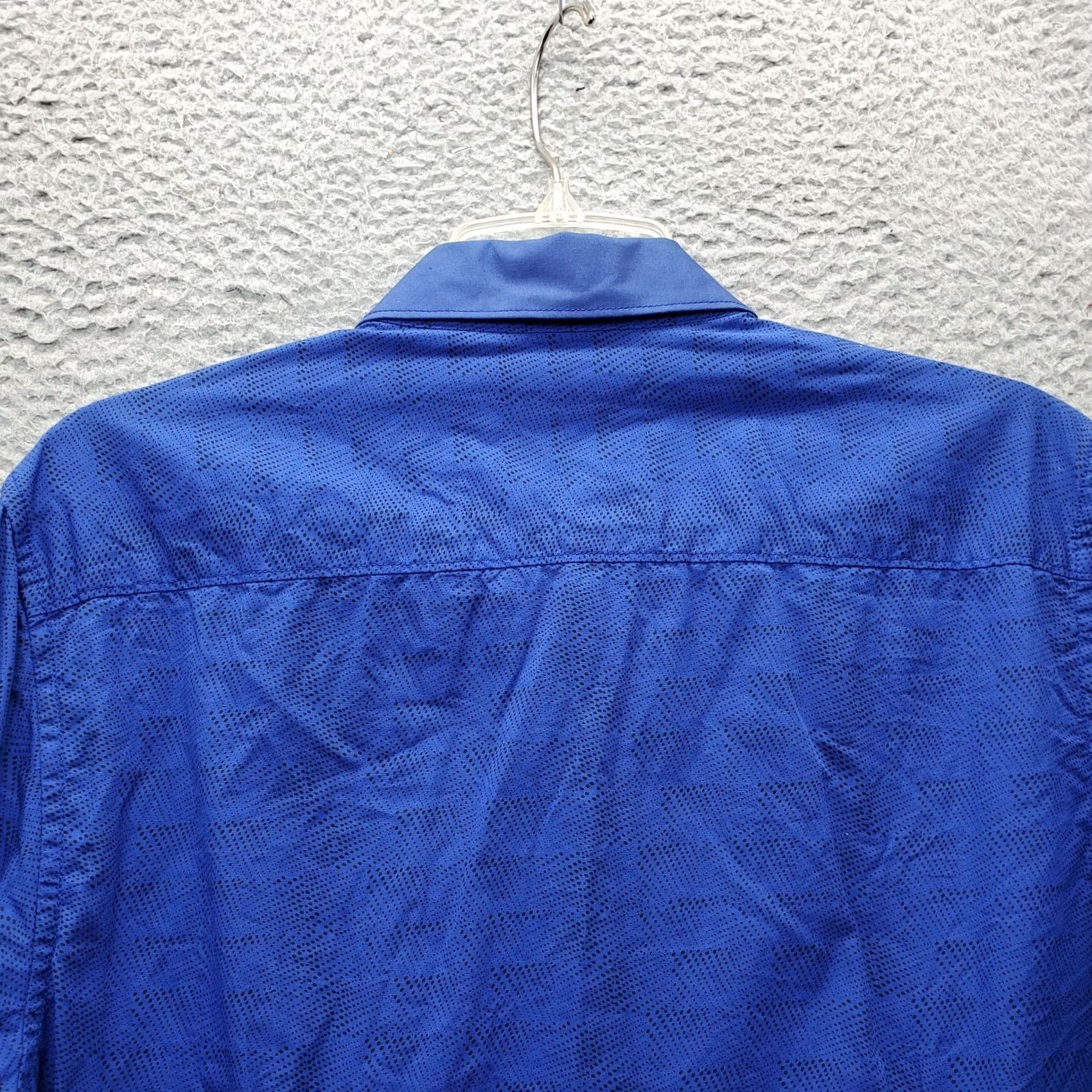 Guess GUESS Shirt Mens M Blue Polka Dot Slim Fit Long Sleeve Button Down Size US M / EU 48-50 / 2 - 8 Thumbnail