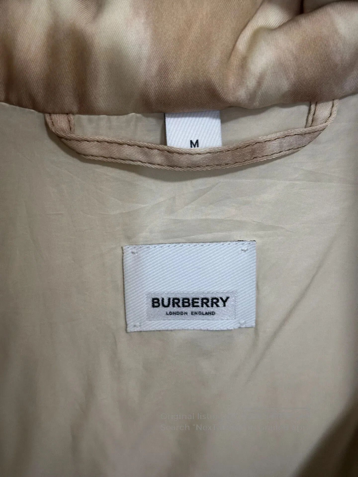 Burberry burberry logo down jacket in beige. Size US M / EU 48-50 / 2 - 6 Thumbnail