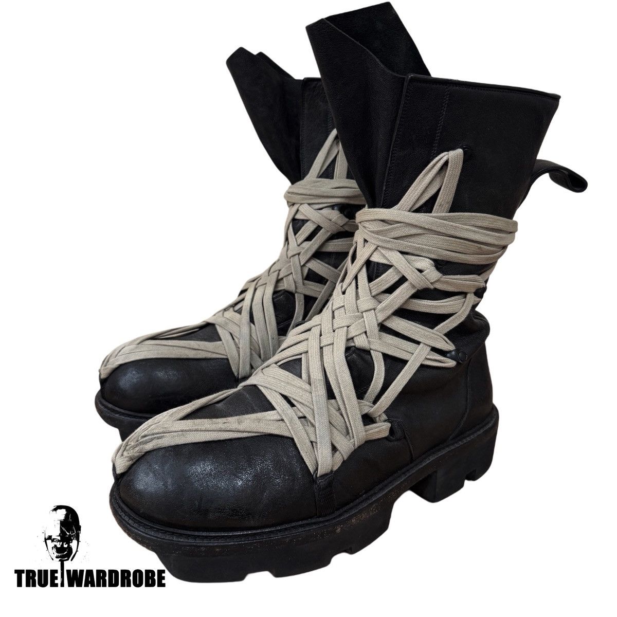 Rick Owens Rick Owens SS20 Tecuatl Mega Lace Geobaskets 44 | Grailed