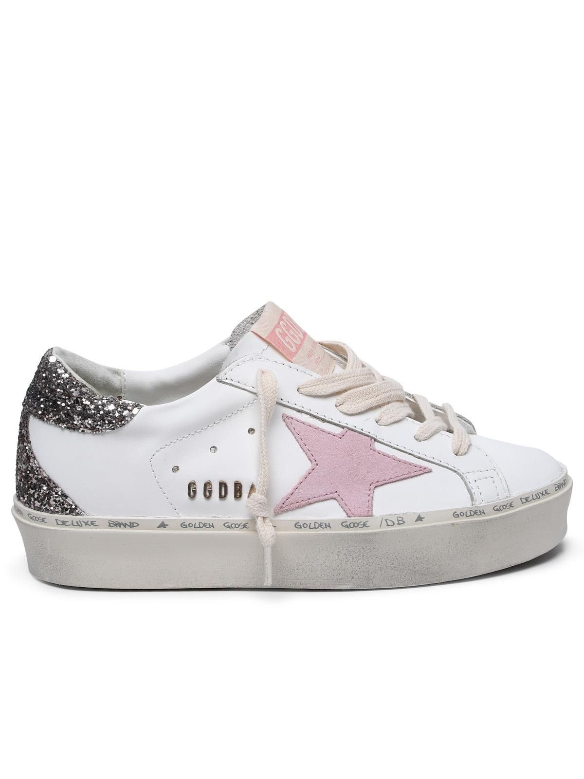 Golden Goose GOLDEN GOOSE 'Hi Star Classic' White Leather Sneakers Size US 11 / IT 41 - 1 Thumbnail