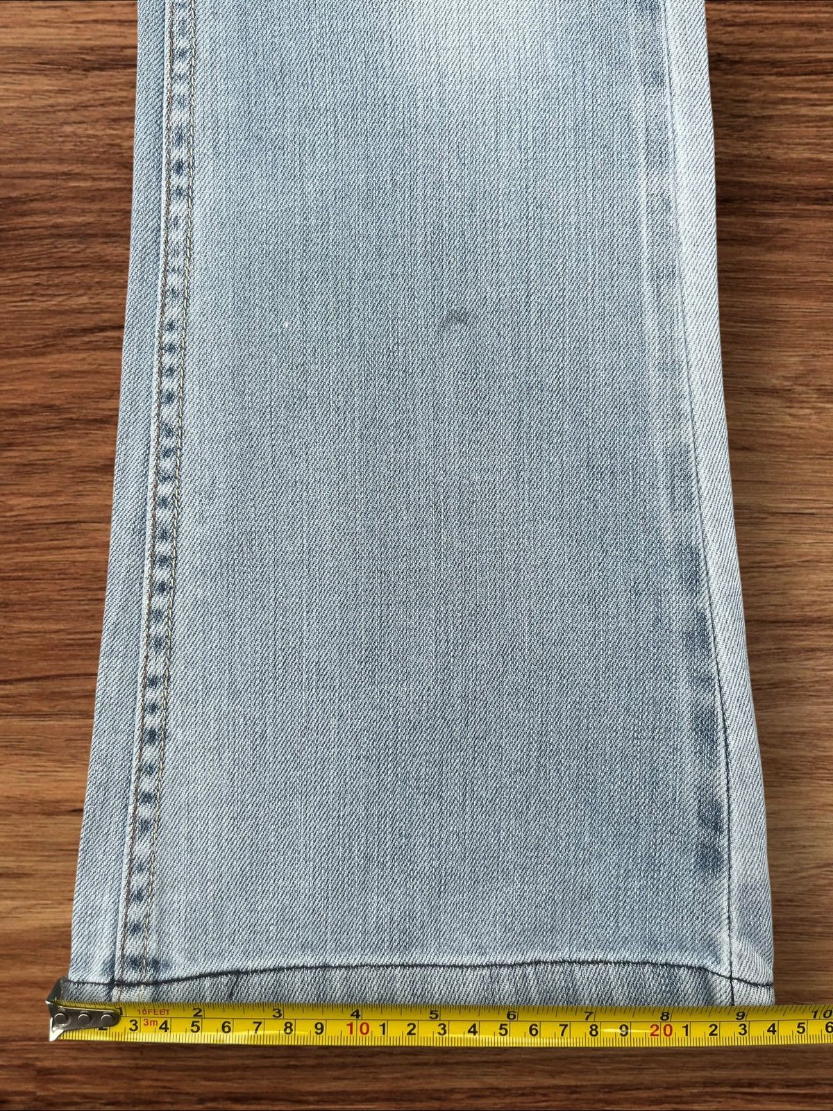 Levi's × Levi's Vintage Clothing Vintage Y2K Levi’s Light Blue Washed Mid Rise Flare Jeans Size 29" - 15 Thumbnail