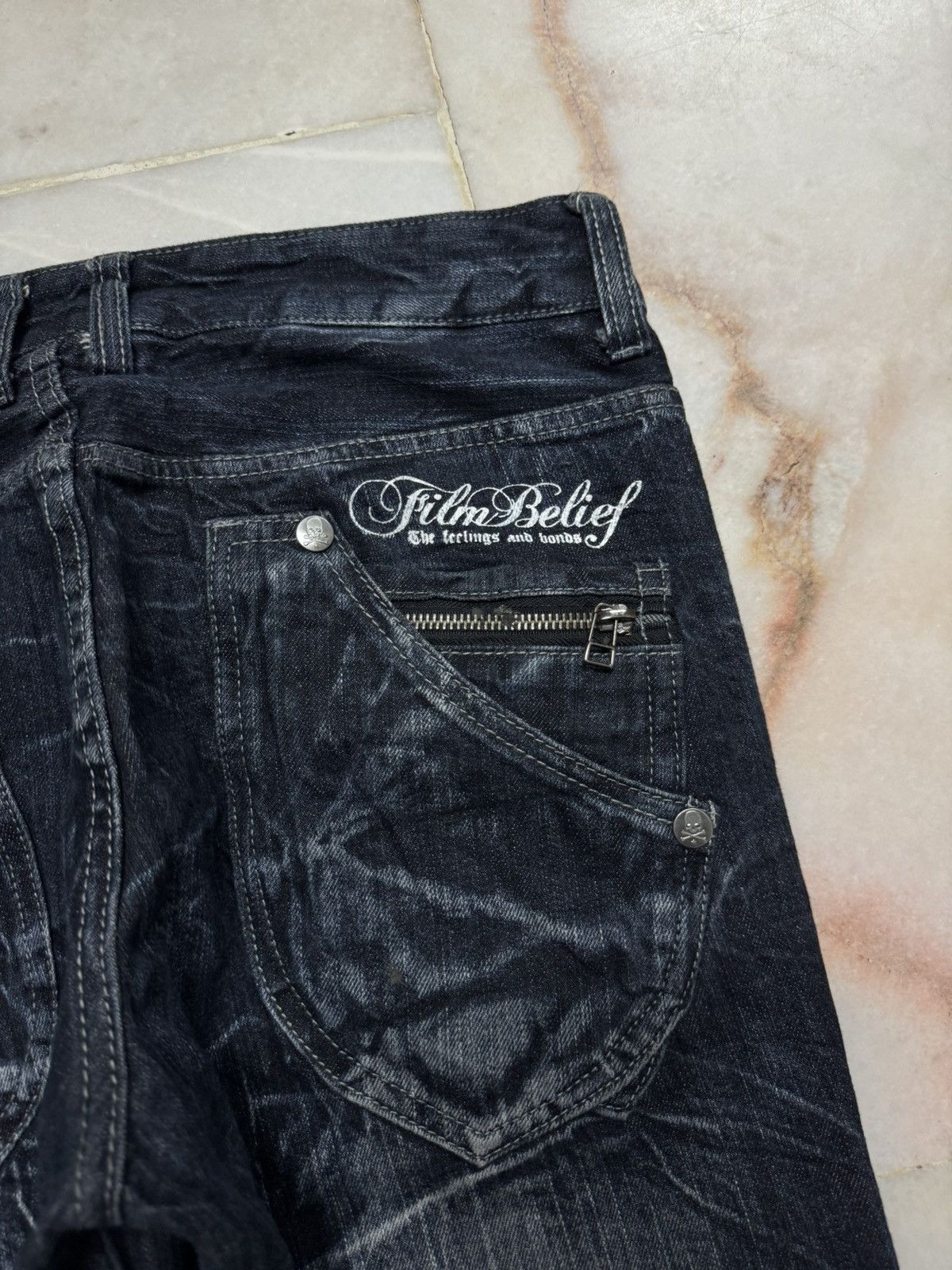 Japanese Brand 💥SICK Faded Jean Double Focus Multipocket Insane Pocket Rare Size US 30 / EU 46 - 17 Thumbnail