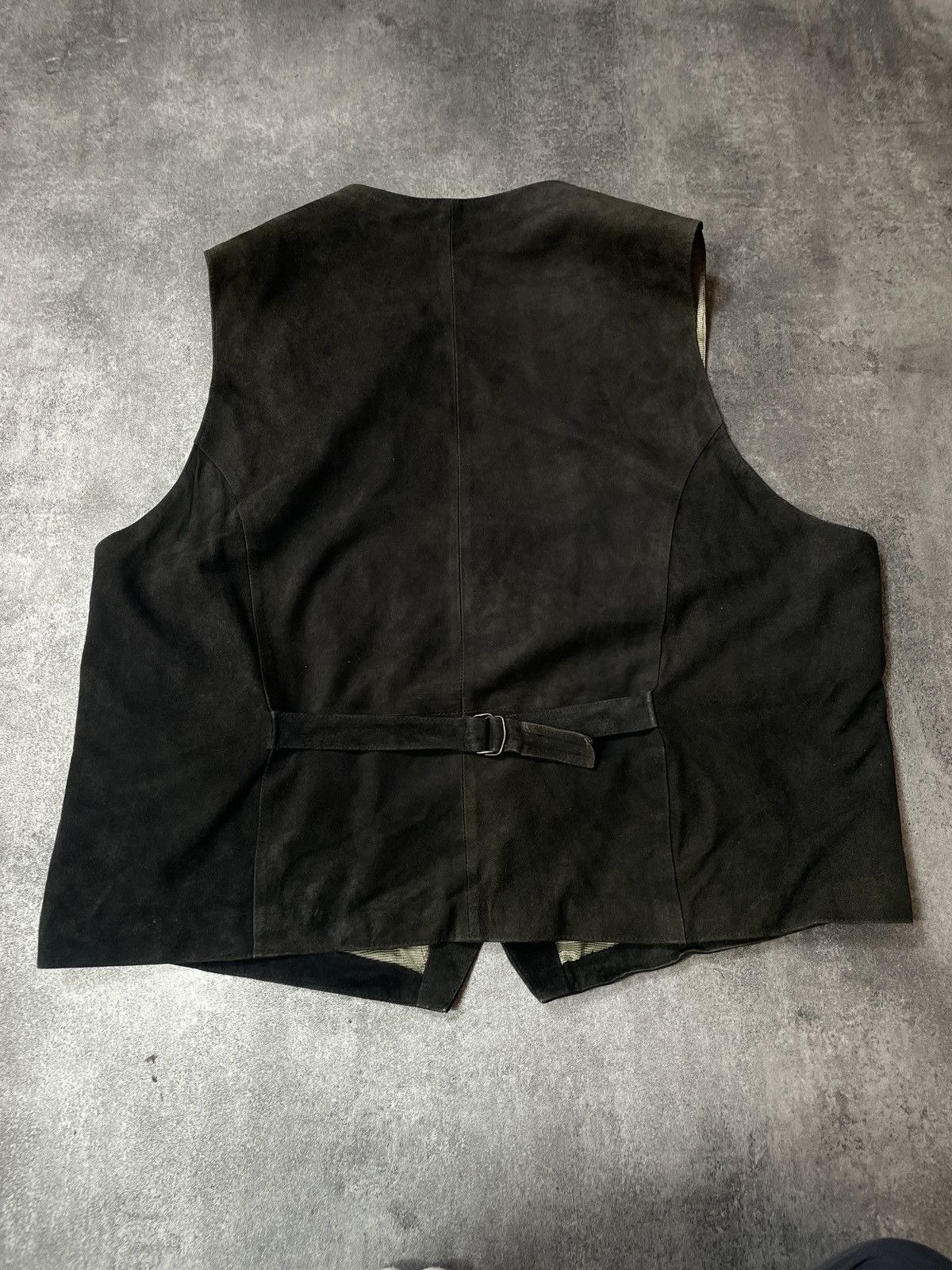Vintage 🔥Offer🔥Vintage 90s Genuine Real Leather Vest Rare Boxy Fit Size US M / EU 48-50 / 2 - 2 Thumbnail