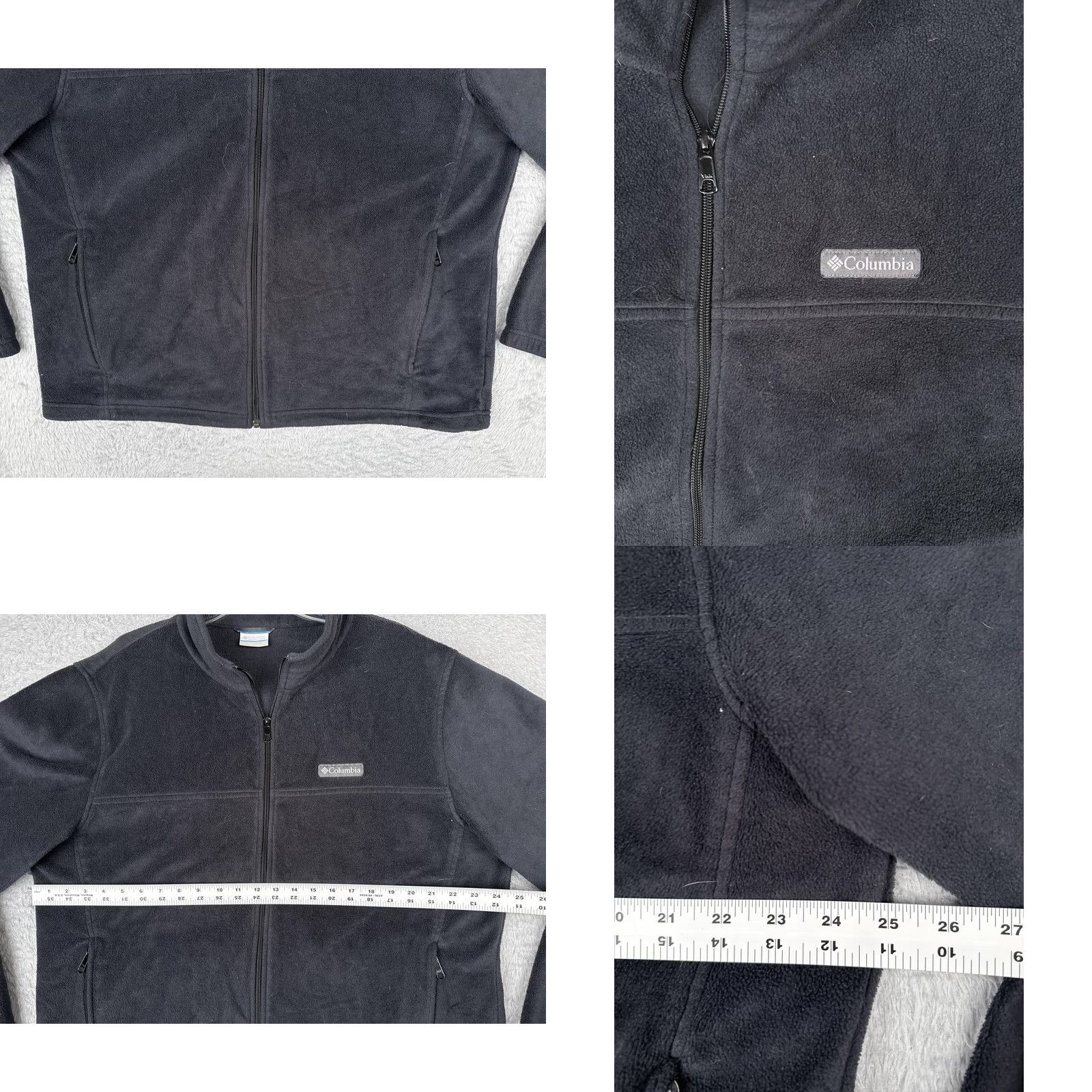 Vintage Columbia Jacket Womens XL Black Fleece Full Zip Collared Pockets Outdoor Warm Indoor Outdoor Size XL / US 12-14 / IT 48-50 - 8 Thumbnail