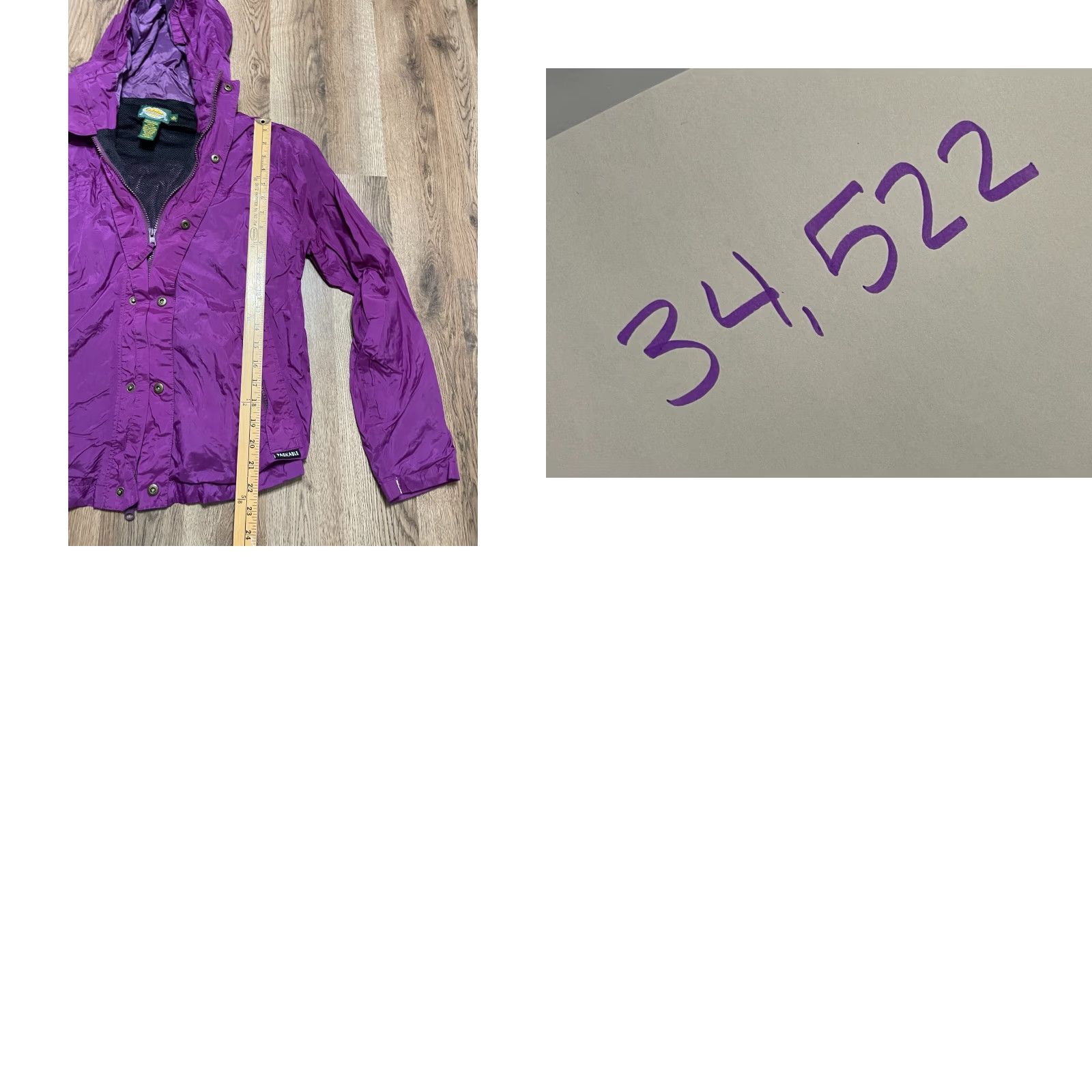 Vintage Cabela's Jacket Women's XL Purple Full Zip Windbreaker Hoodie Nylon Jacket Size XL / US 12-14 / IT 48-50 - 8 Thumbnail