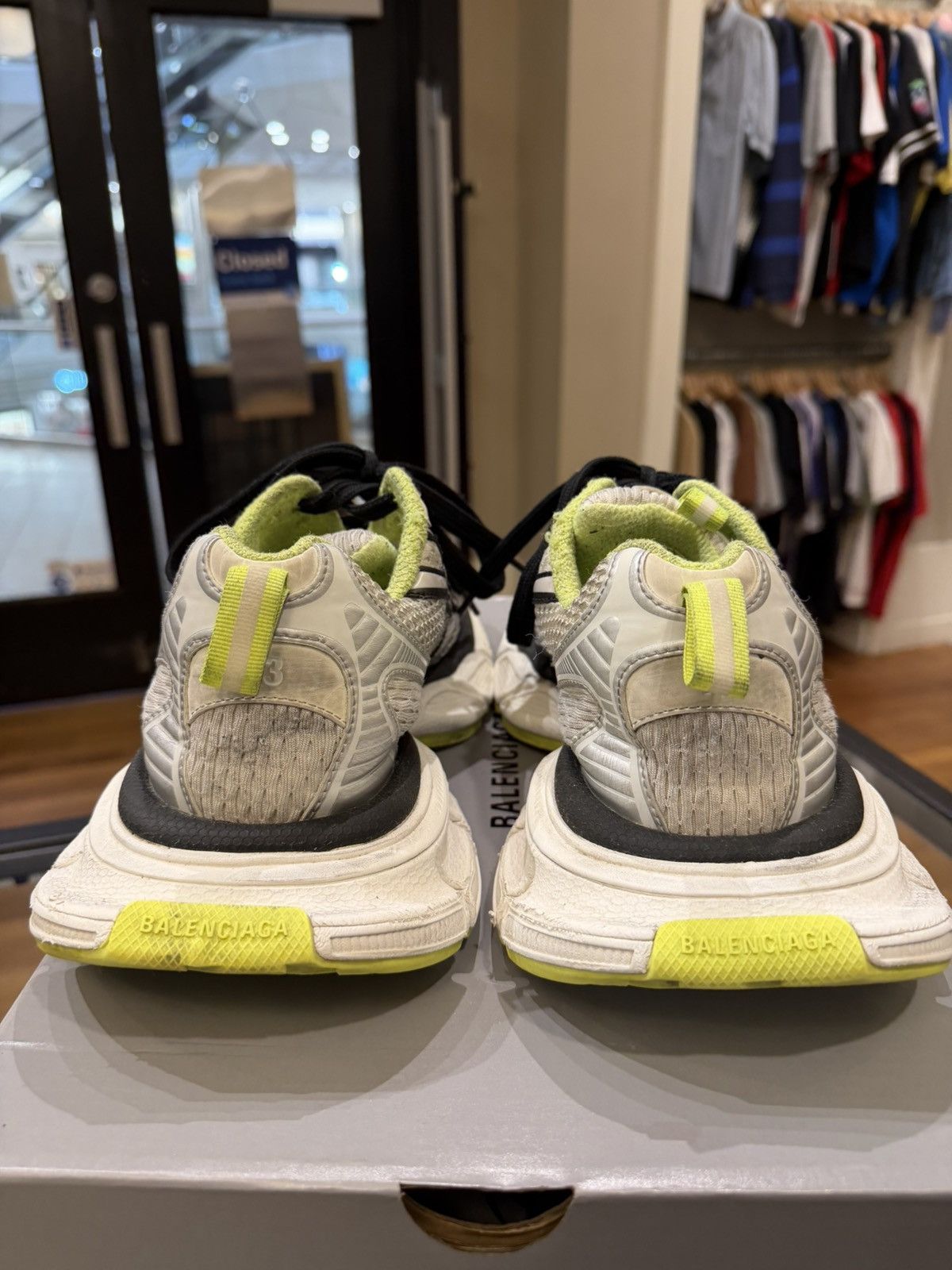 Balenciaga Balenciaga 3XL Sneaker - Black White Yellow Size US 10 / EU 43 - 6 Thumbnail