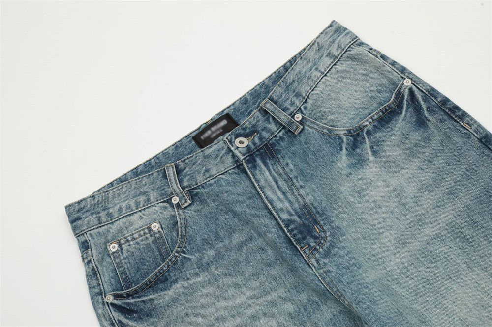 Jean Men's American loose casual distressed washed jeans Size US 32 / EU 48 - 3 Thumbnail