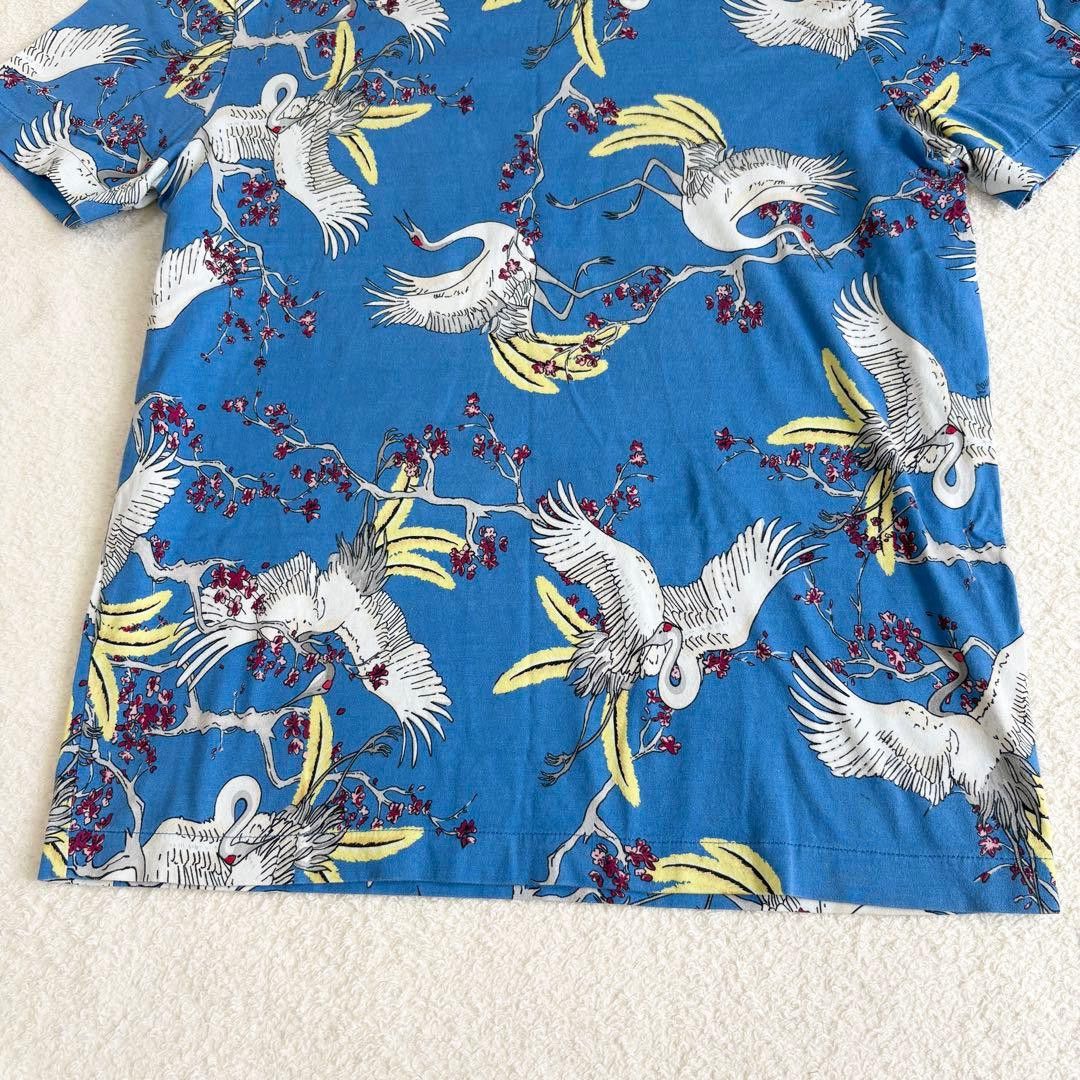 Louis Vuitton Louis Vuitton Crane Print Short Sleeve T-Shirt Blue Size US M / EU 48-50 / 2 - 6 Thumbnail