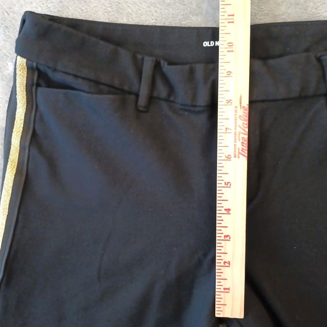 Old Navy Old Navy Pixie Ankle Pants Womens Size 10 Black Tuxedo Striped Crop Pockets Stretch Regular Straight 25.5in Inseam Mens? Womens Size 32" / US 10 / IT 46 - 5 Thumbnail
