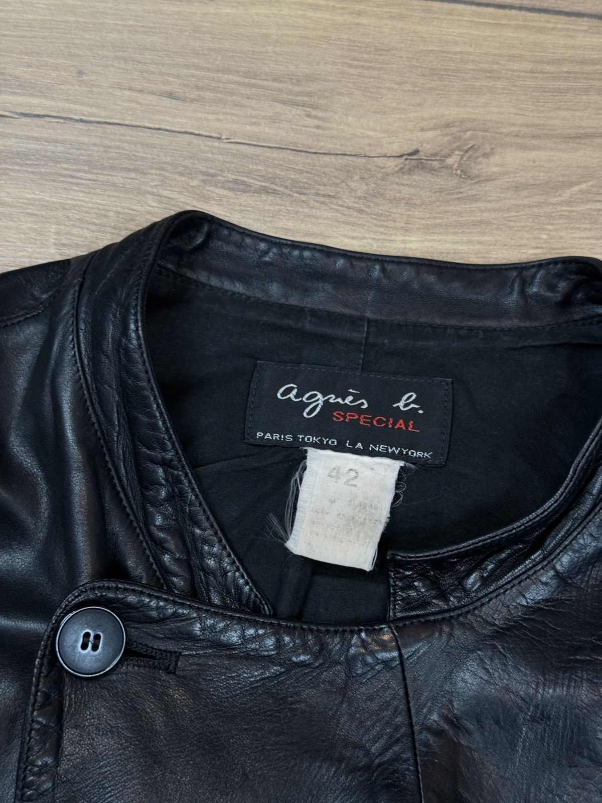 agnes b. Leather jacket Agnes B. Paris original luxury rare item Size M / US 6-8 / IT 42-44 - 2 Thumbnail