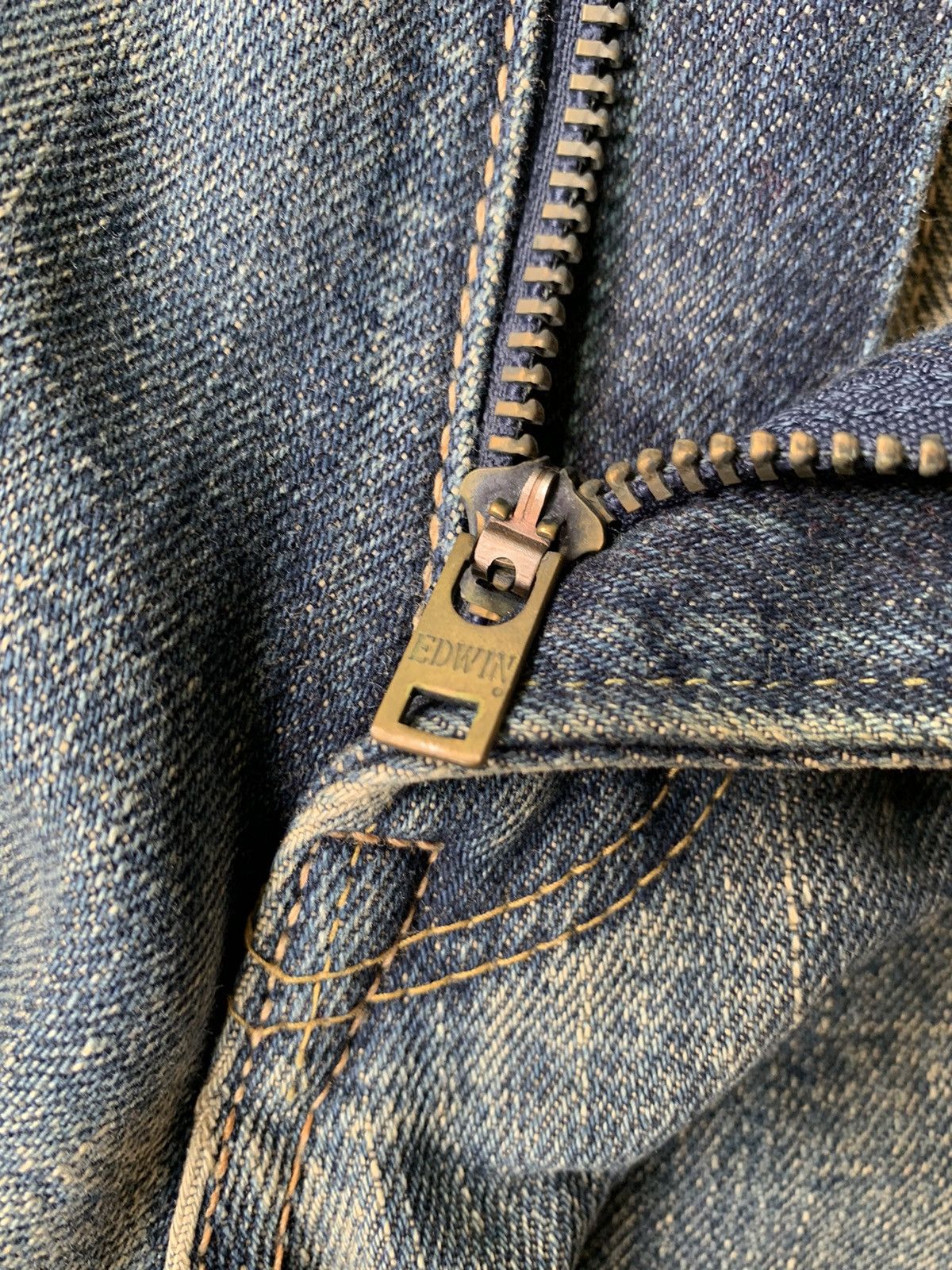 Edwin × Vintage Edwin 505 Redline Selvedge Distressed Denim Size US 31 - 9 Thumbnail