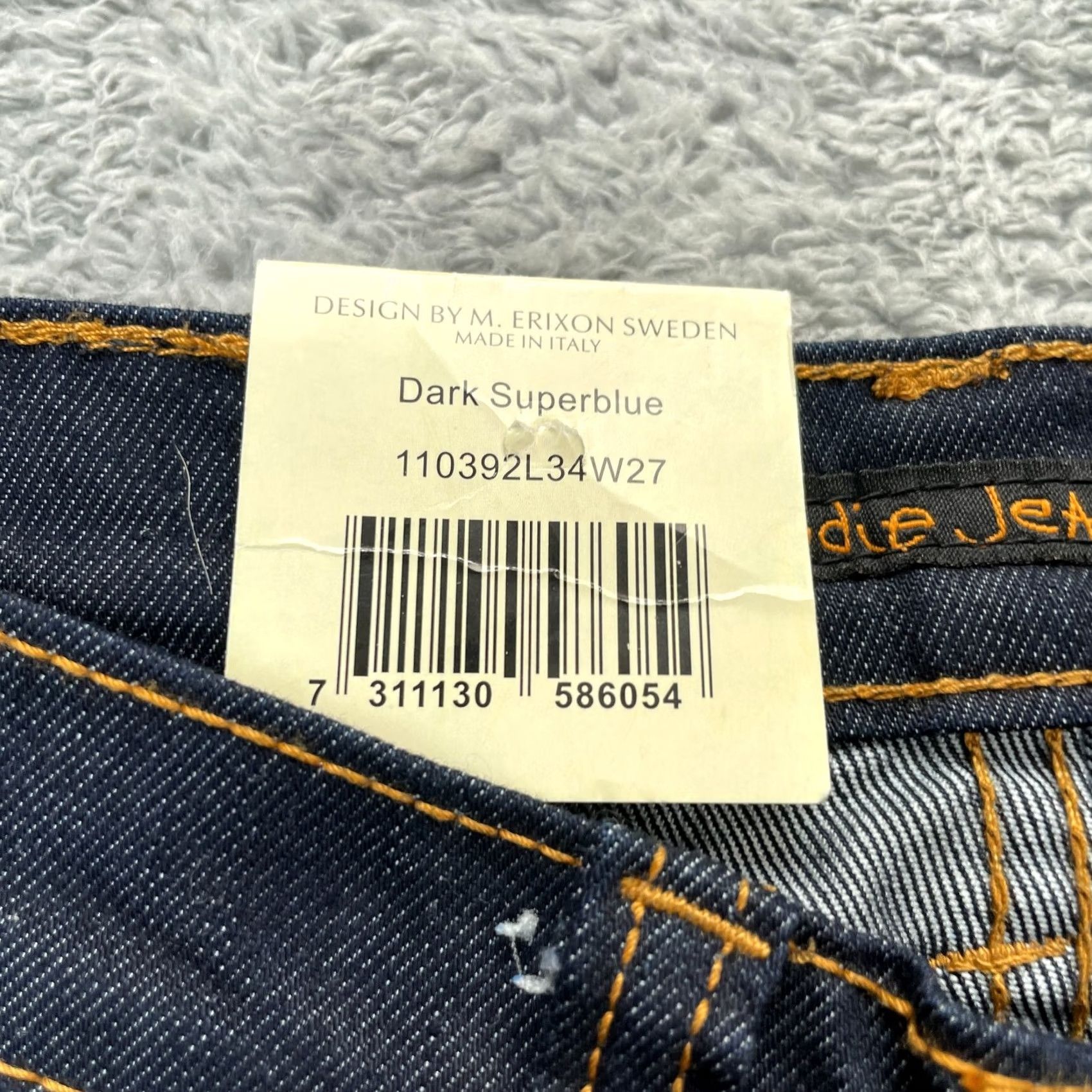 Nudie Jeans Nudie Jeans Womens Jeans Slim Skinny 5-Pocket Denim Cotton Spandex Blue 25x34 Inseam 33 Regular Size 25 Womens Size 26" / US 2 / IT 38 - 4 Thumbnail