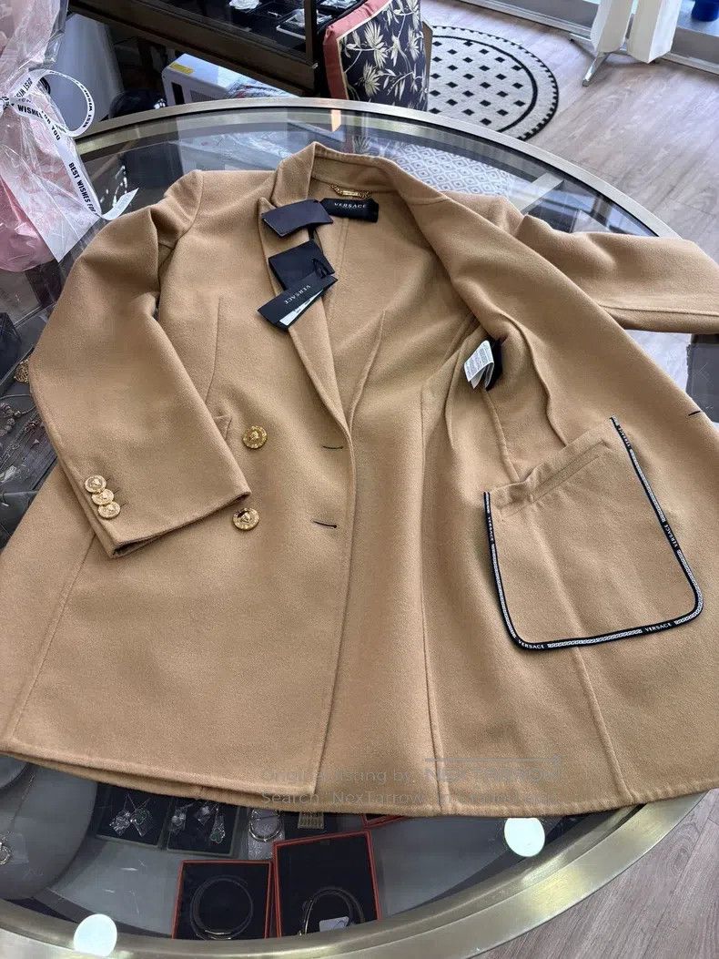 Versace Versace Women's wool coat Size L / US 10 / IT 46 - 7 Thumbnail