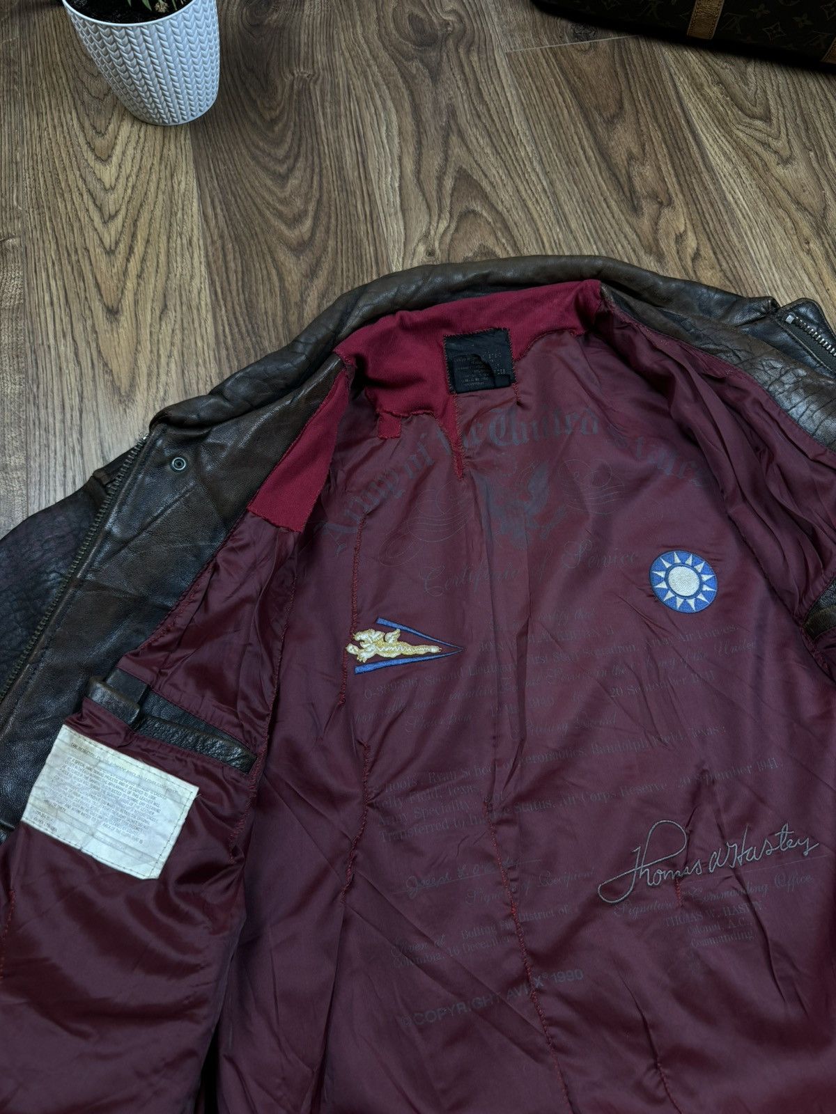 Avirex Vintage leather jacket Avirex “Chinese Order” original item Size US XL / EU 56 / 4 - 4 Thumbnail