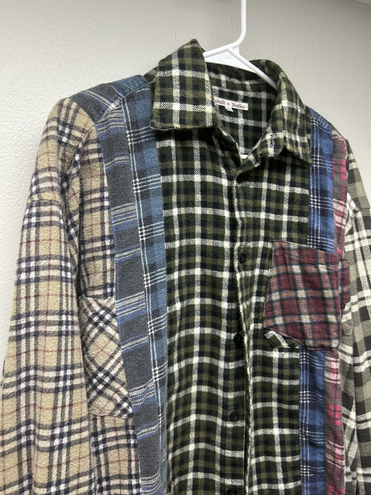 Needles Needles Rebuild 7 Cut Flannel w Burberry Style Plaid Size US L / EU 52-54 / 3 - 2 Thumbnail