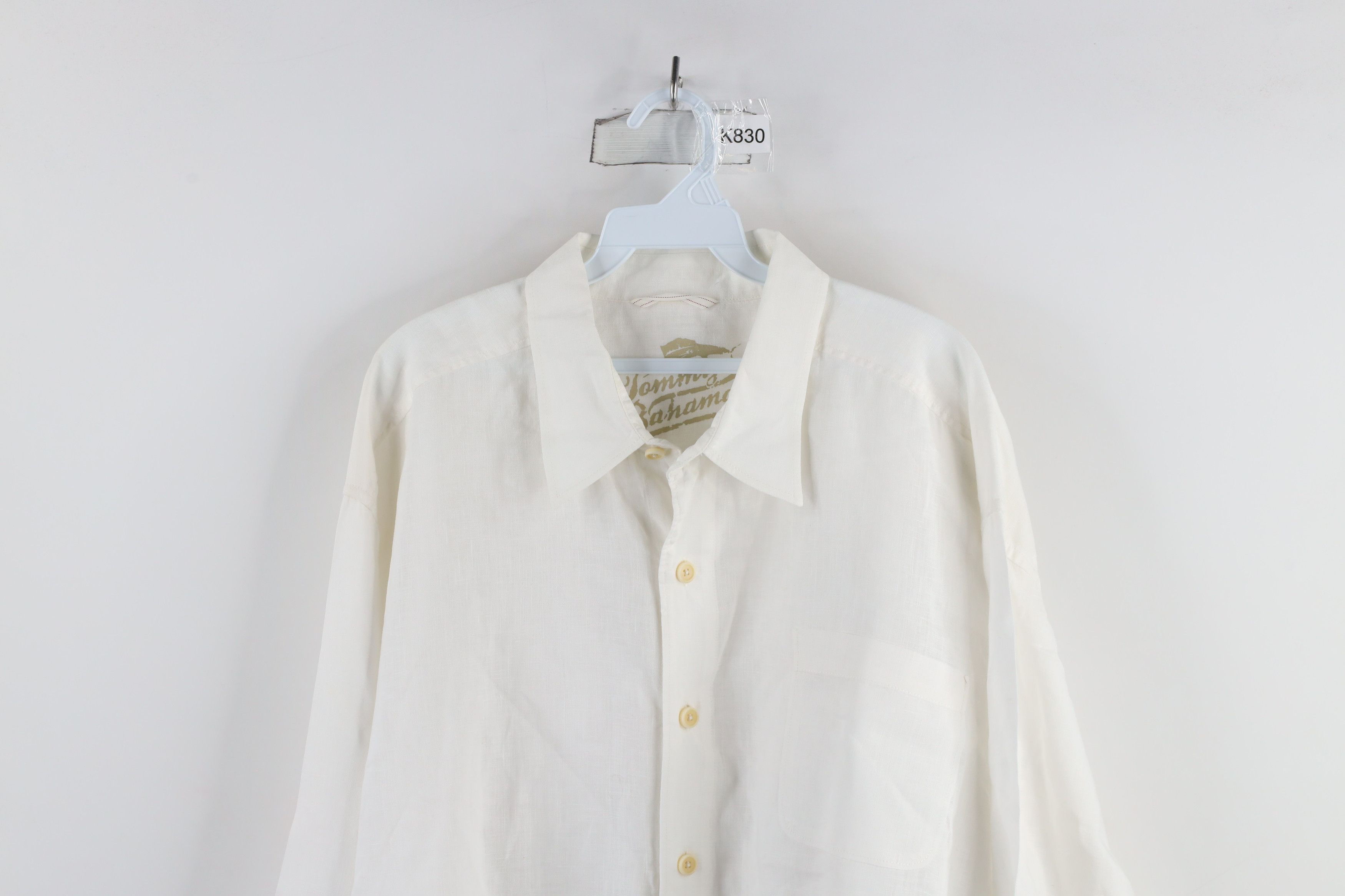 Tommy Bahama × Vintage Vintage Tommy Bahama Relax Collared Button Shirt White Size US XXL / EU 58 / 5 - 2 Thumbnail
