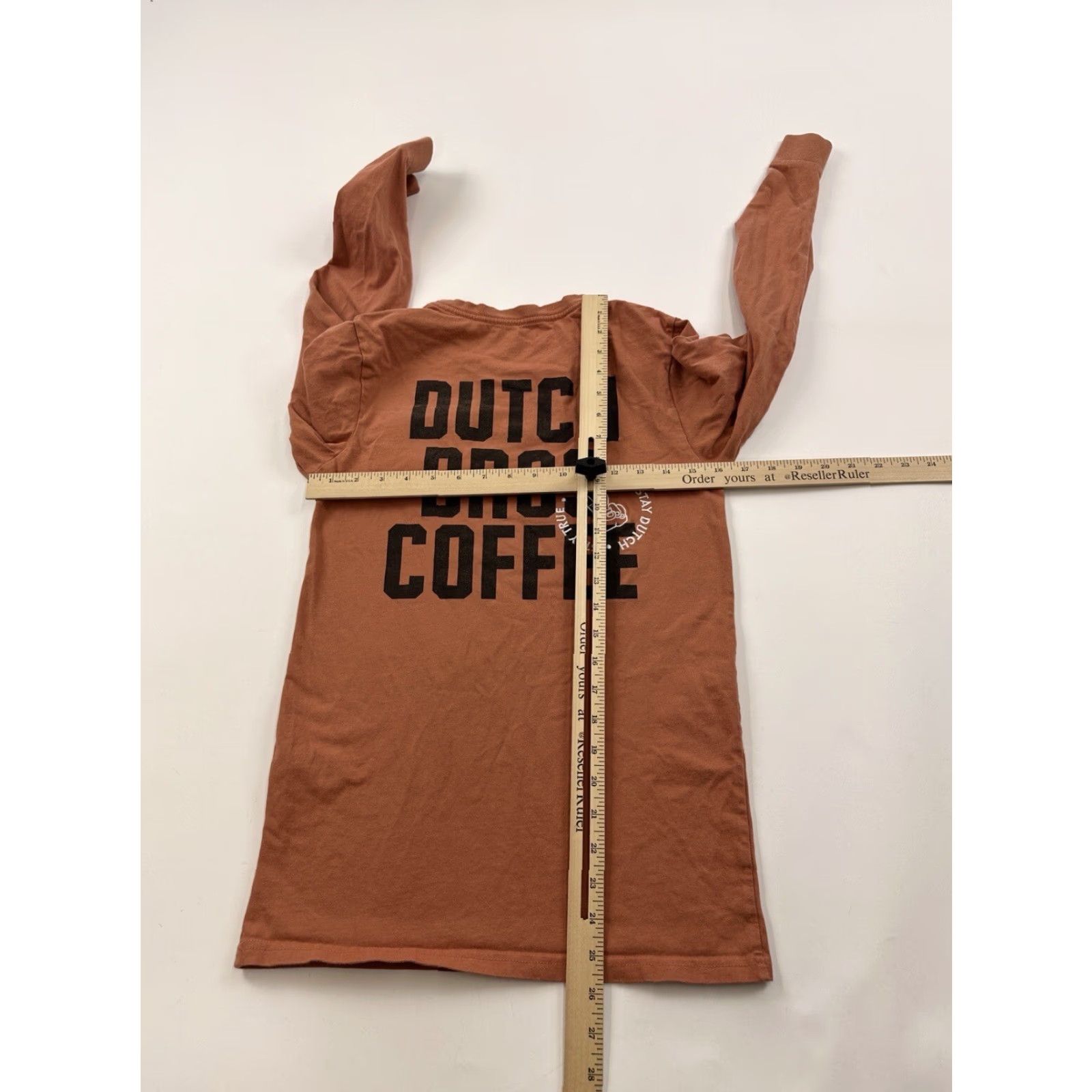 Vintage Dutch Bros Shirt Womens Small Orange Long Sleeve Oregon Coffee Size S / US 4 / IT 40 - 7 Thumbnail