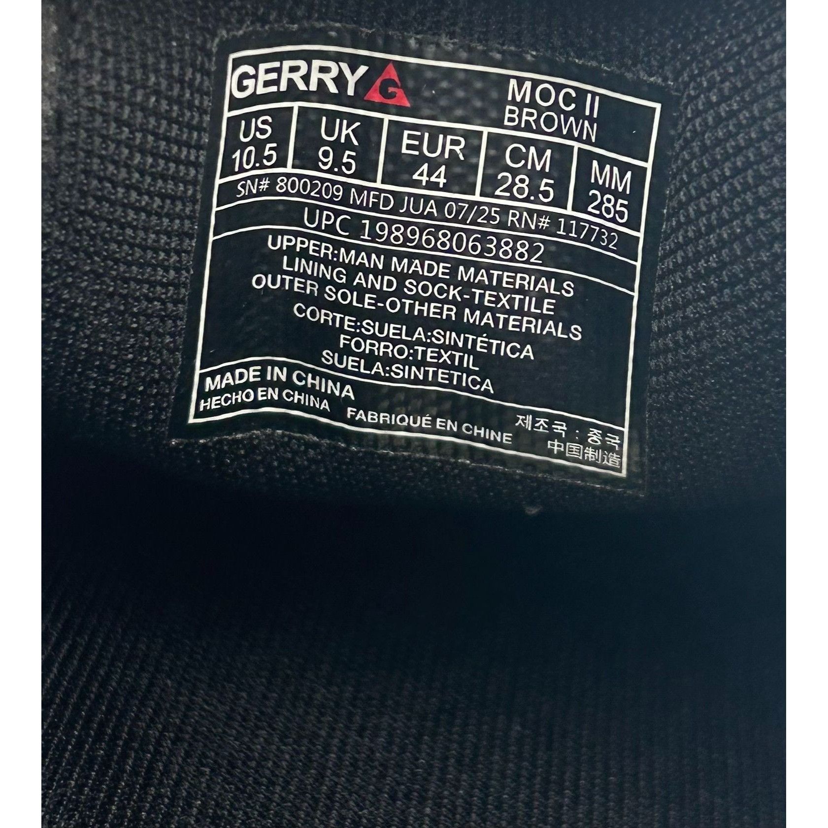 Other Gerry Moc II Mens 10.5 Black Slip On Shoes Lightweight Comf Size US 10.5 / EU 43-44 - 8 Thumbnail