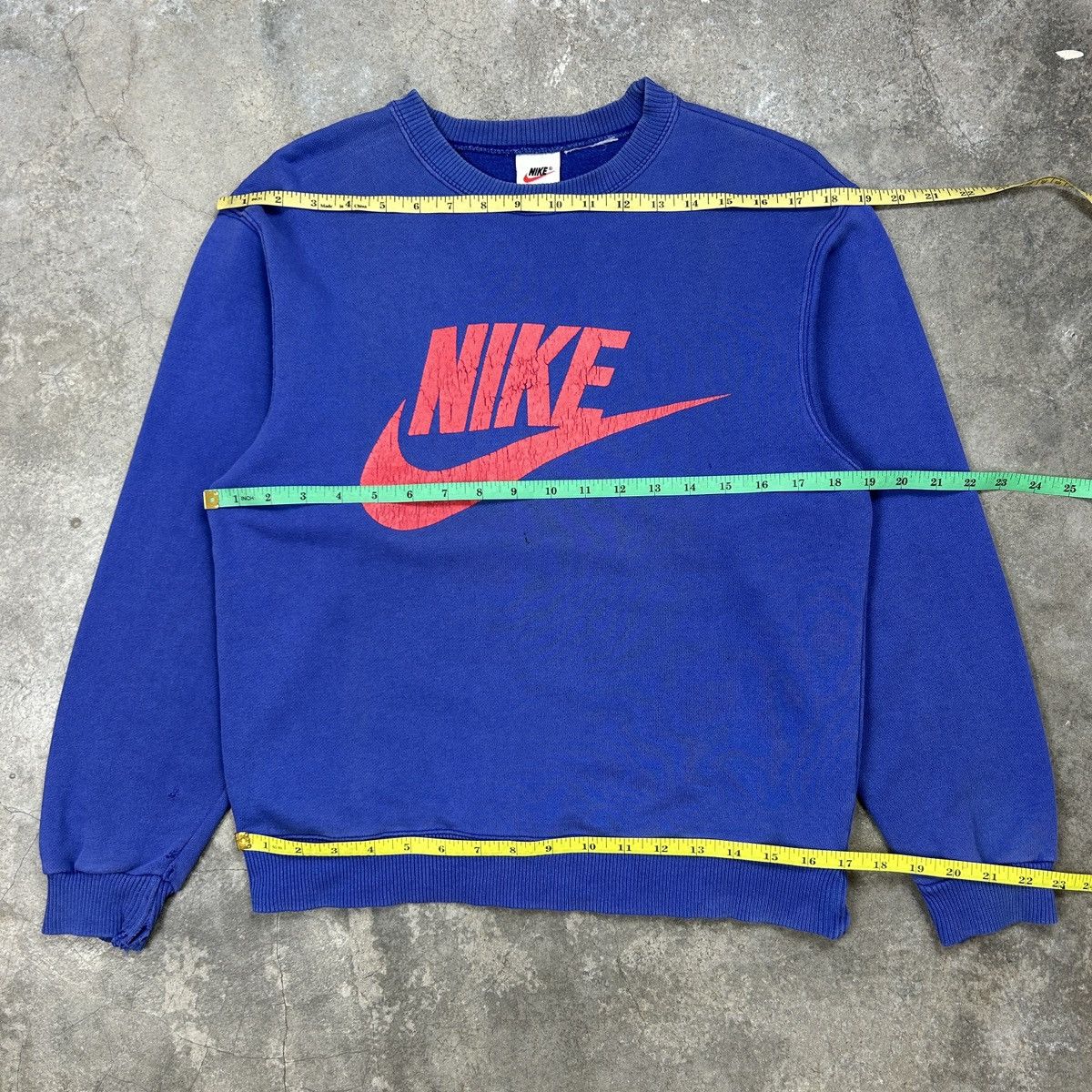 Nike × Vintage 80s 90s Nike Swoosh Sweatshirt Size US M / EU 48-50 / 2 - 8 Thumbnail