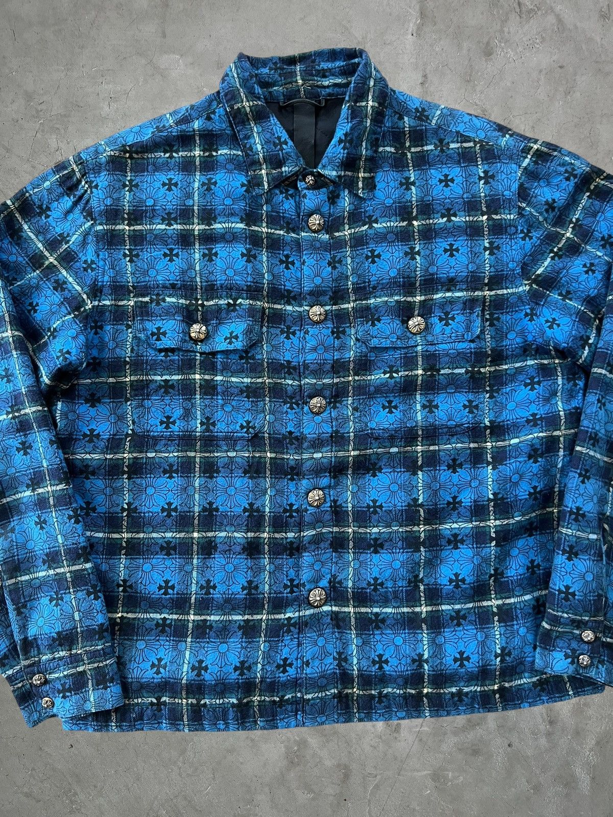 Chrome Hearts Rare Chrome Hearts Quilt Lined Flannel Size US M / EU 48-50 / 2 - 3 Thumbnail