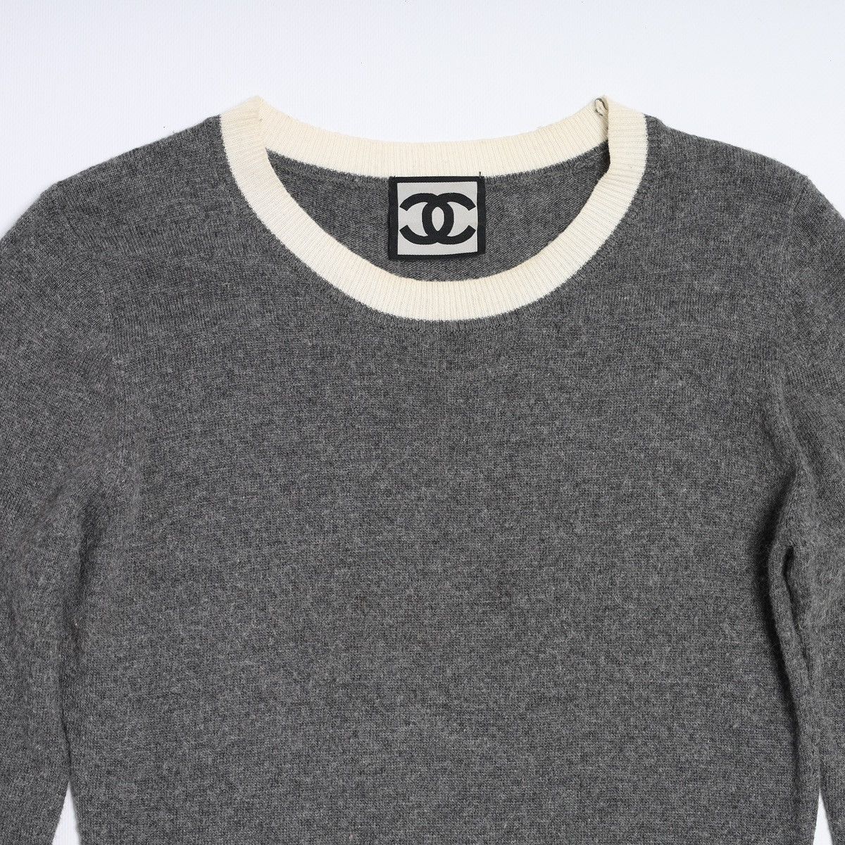 Chanel Chanel Wool Grey Dress Logo Size XS / US 0-2 / IT 36-38 - 5 Thumbnail