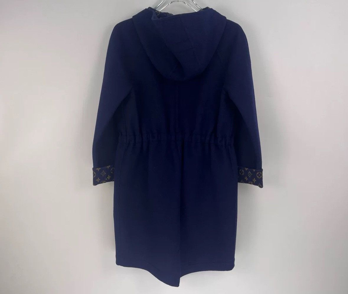 Louis Vuitton Louis Vuitton Blue leather label wool hooded coat Size US S / EU 44-46 / 1 - 4 Thumbnail