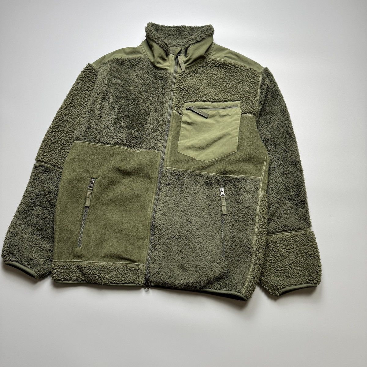Engineered Garments × Uniqlo Uniqlo x Engineered Garments - Fleece Army Green Jacket Size US M / EU 48-50 / 2 - 4 Thumbnail