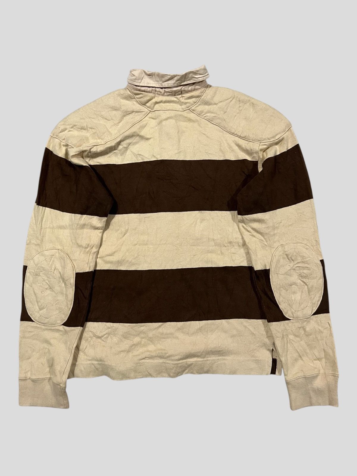 Bape Old Bathing Ape Rockabilly Striped Bape Head Arm Rugby Shirt Size US XS / EU 42 / 0 - 4 Thumbnail