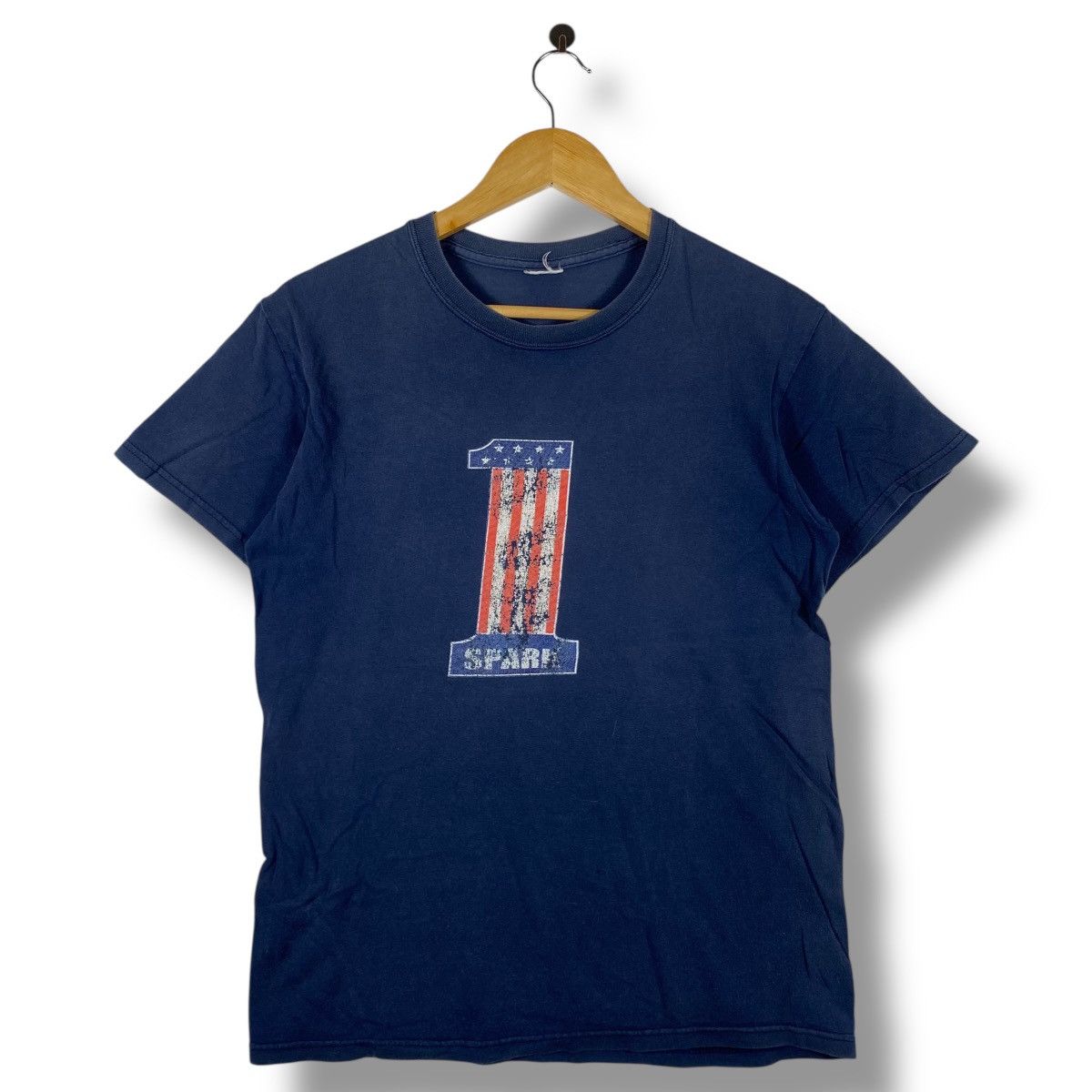 Vintage Vintage 90's SPARK No.1 Faded Logo Graphic Tee Shirt Size US M / EU 48-50 / 2 - 1 Thumbnail