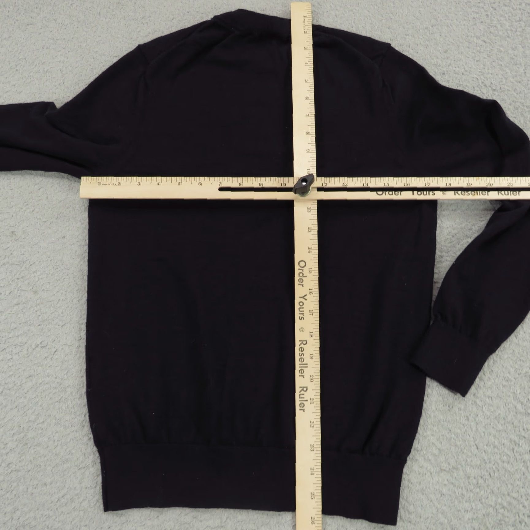 Sandro Sandro Paris Sweater Womens Small Dark Navy Wool Pullover Long Sleeve Jumper Size S / US 4 / IT 40 - 6 Thumbnail