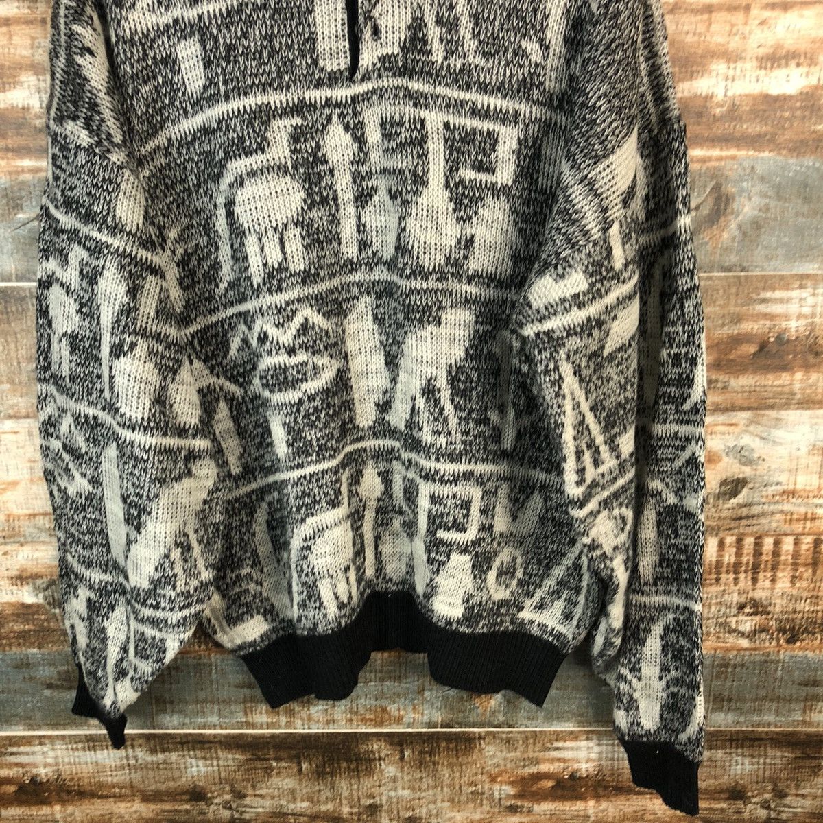 Homespun Knitwear × Japanese Brand La Fiori White Sweatshirt knitwear vintage #A1471 Size US XL / EU 56 / 4 - 6 Thumbnail