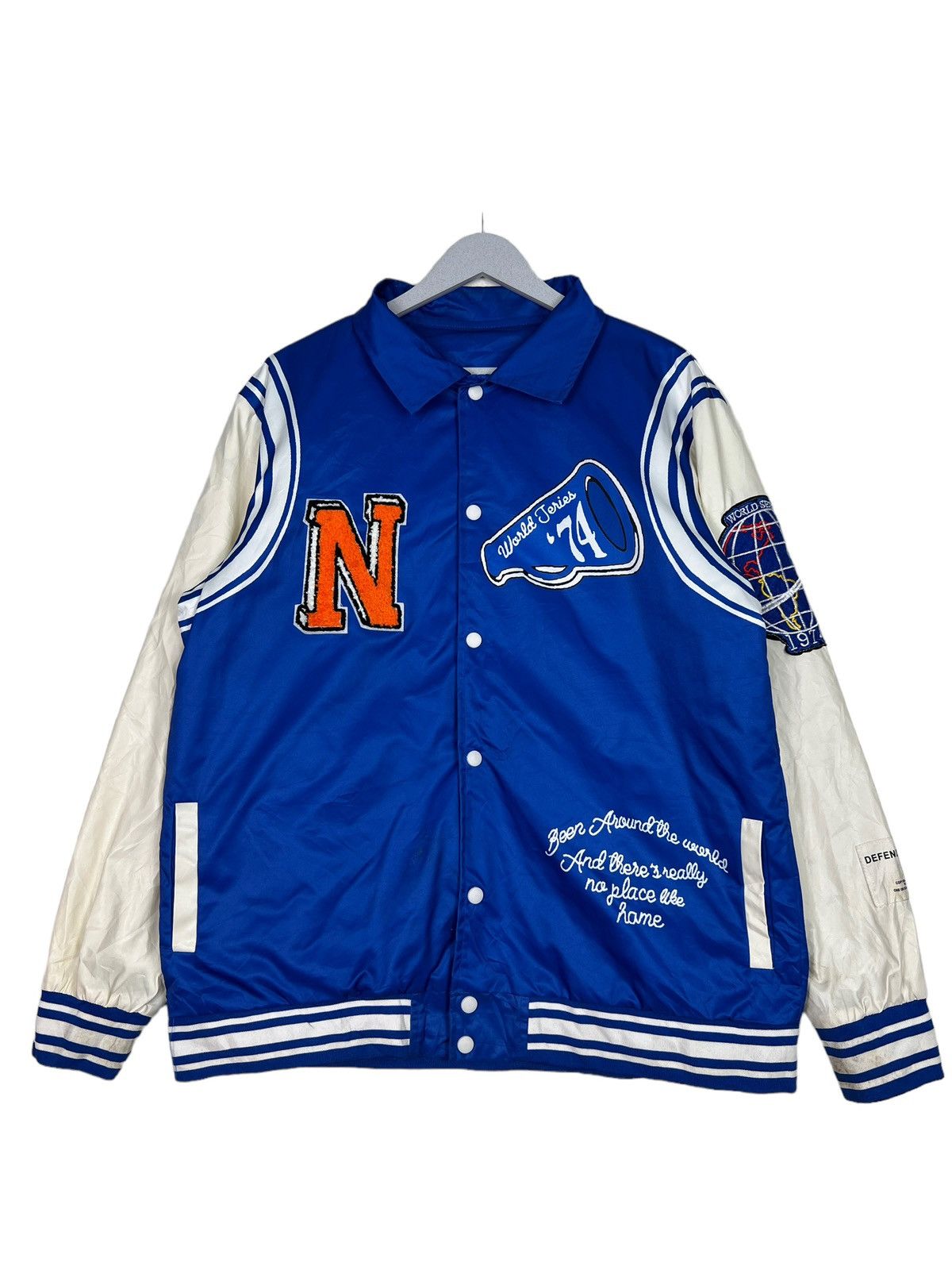 Japanese Brand 🔥 JAPANESE STREETWEAR DEFEND DIGNITY SATIN BOMBER JACKET Size US XL / EU 56 / 4 - 1 Thumbnail