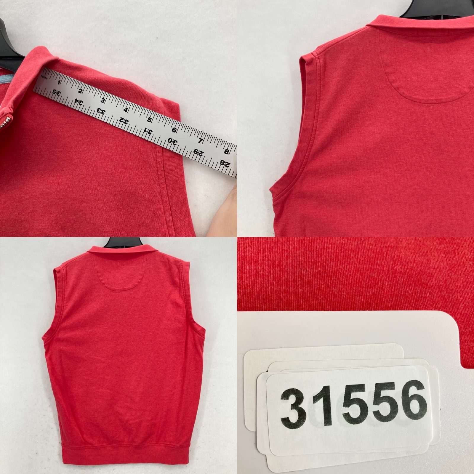 Peter Millar Peter Millar Golf Vest Polo Shirt Mens Large Red Quarter Zip Preppy JCC Club Size US L / EU 52-54 / 3 - 8 Thumbnail