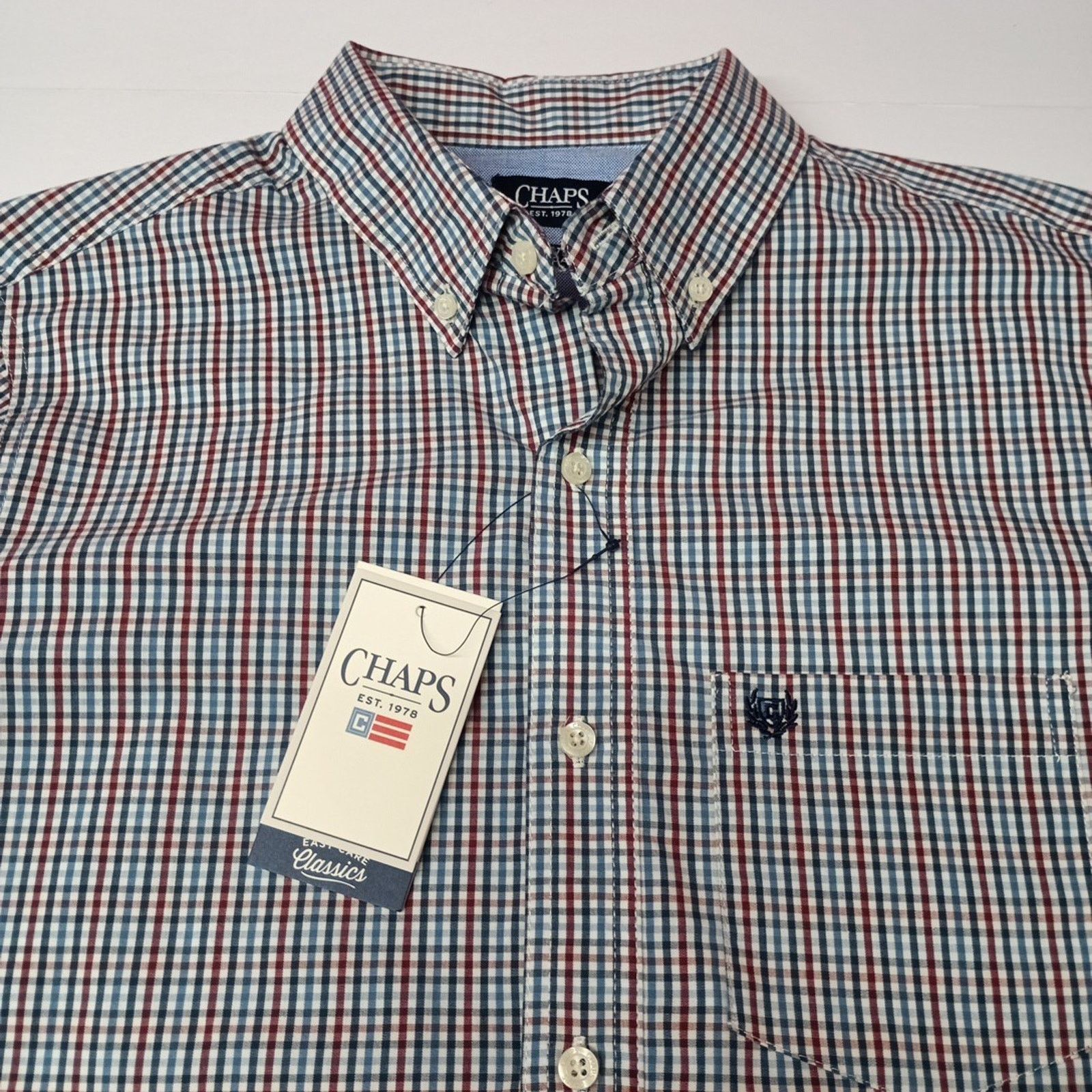 Chaps Chaps Woven Shirt Men's M Stellar Checkered Stretch Classic Size US M / EU 48-50 / 2 - 3 Thumbnail