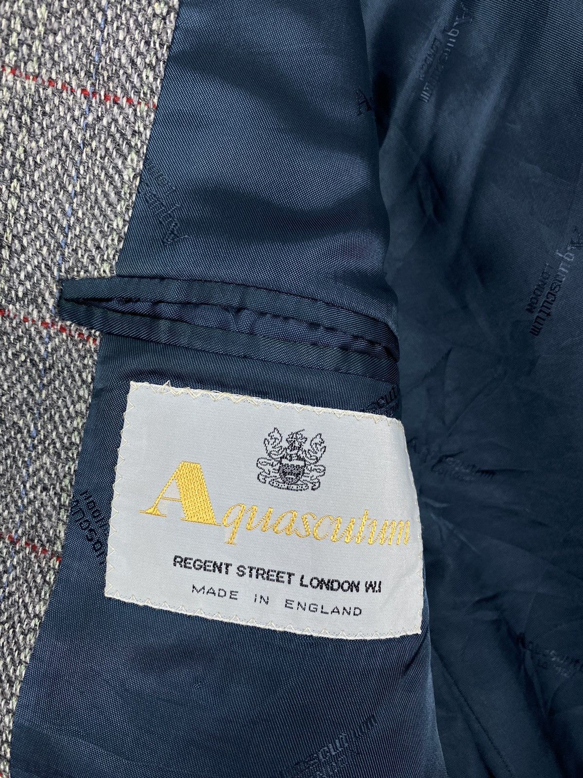 Aquascutum Rare‼️ Vintage Aquascutum Wool Silk Herringbone Coat England Size US M / EU 48-50 / 2 - 6 Thumbnail