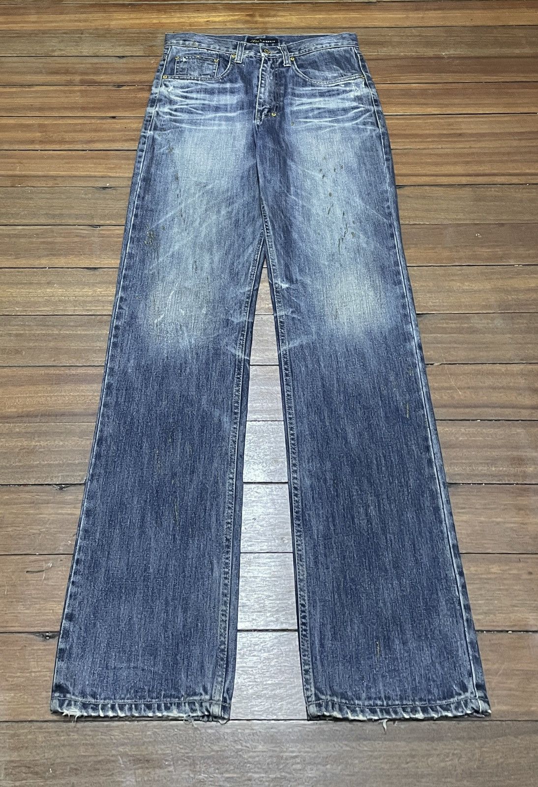 Japanese Brand × Le Grande Bleu (L.G.B.) × Vintage Rare Design Vintage Japanese Brand Pelvis Jeans 1990s Size US 31 - 1 Thumbnail