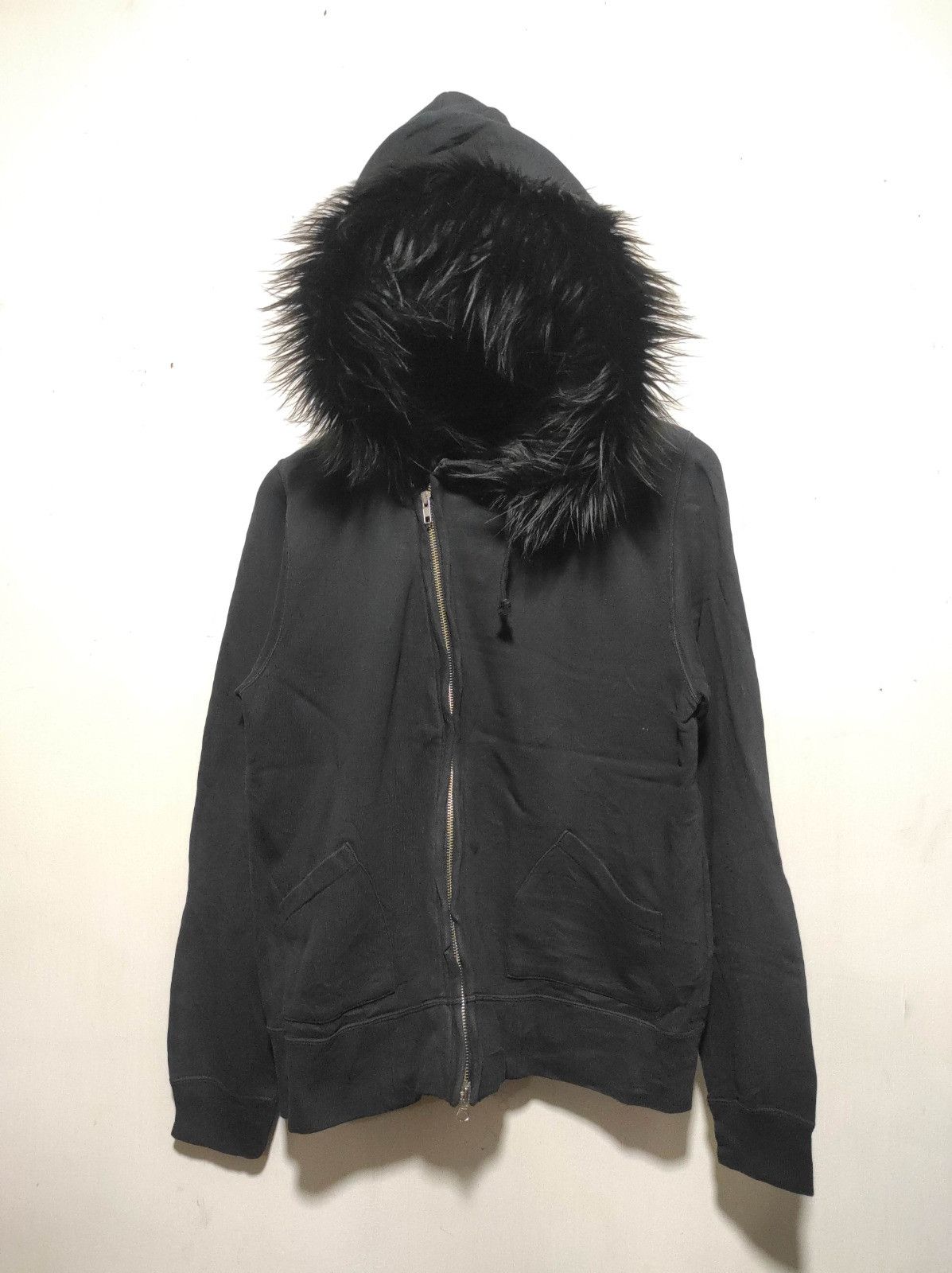 Beams Japan Beams Asymmetrical Zipper fur hoodie LGB style Size US M / EU 48-50 / 2 - 8 Thumbnail