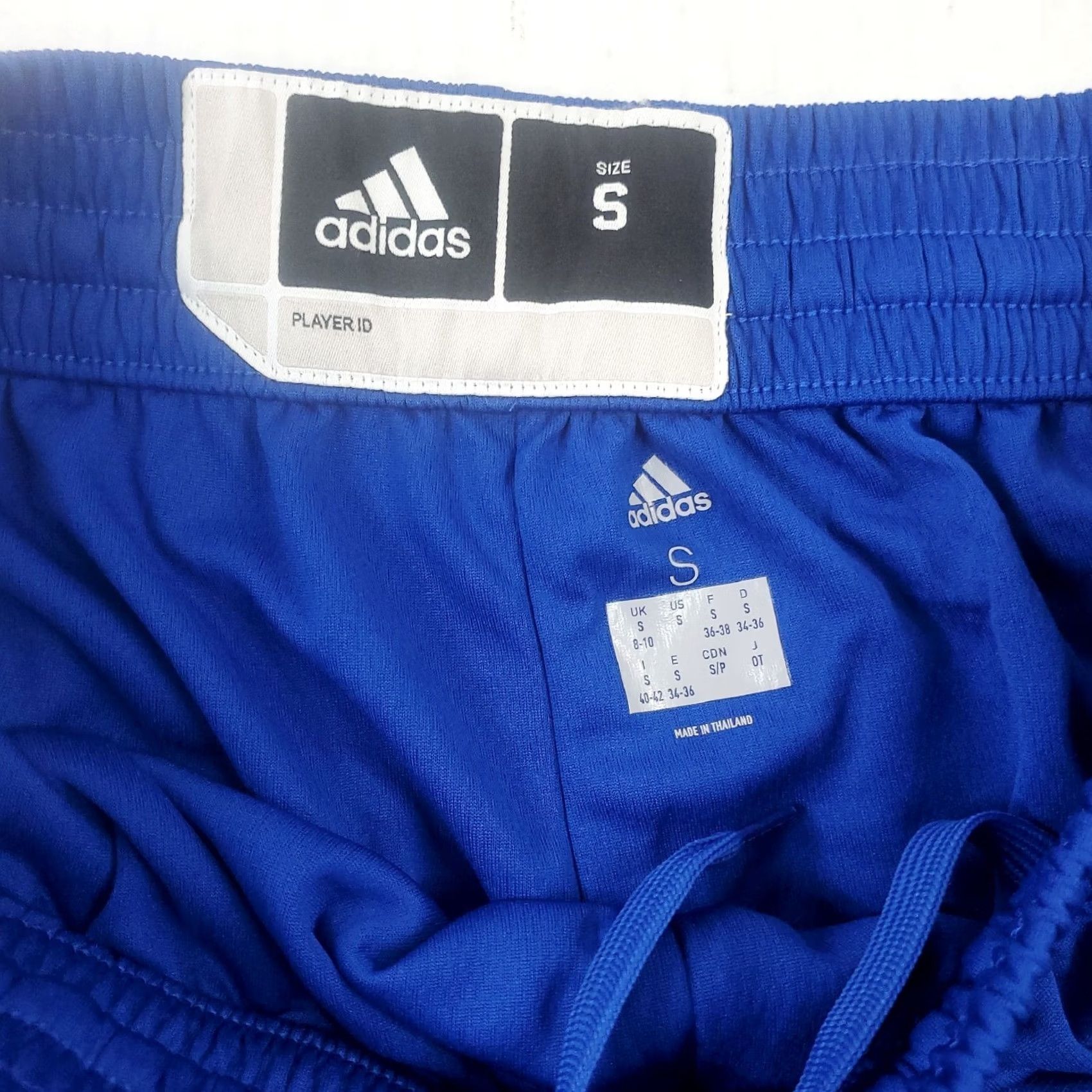 Adidas adidas Basketball Shorts Mens S Royal Blue White Drawstring Pockets Breathable Moisture Wicking Athletic Team Sports Shorts Regualr Fit Size US 29 - 5 Thumbnail