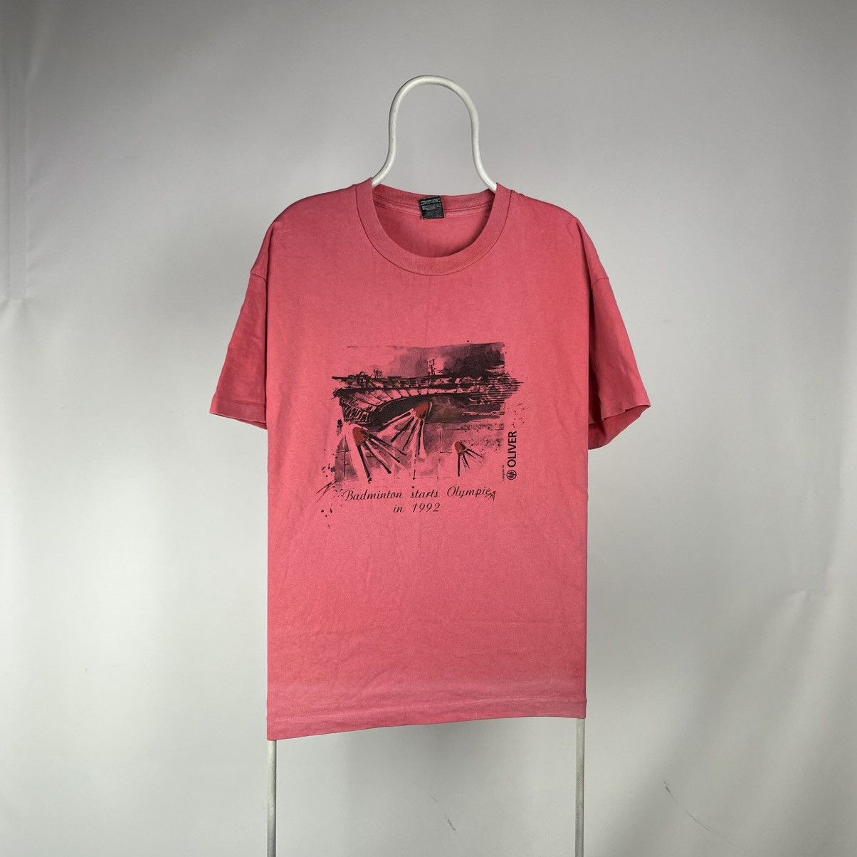 Band Tees Badminton starts olympic in 1992 tshirt Oliver XLarge Size US XL / EU 56 / 4 - 1 Thumbnail