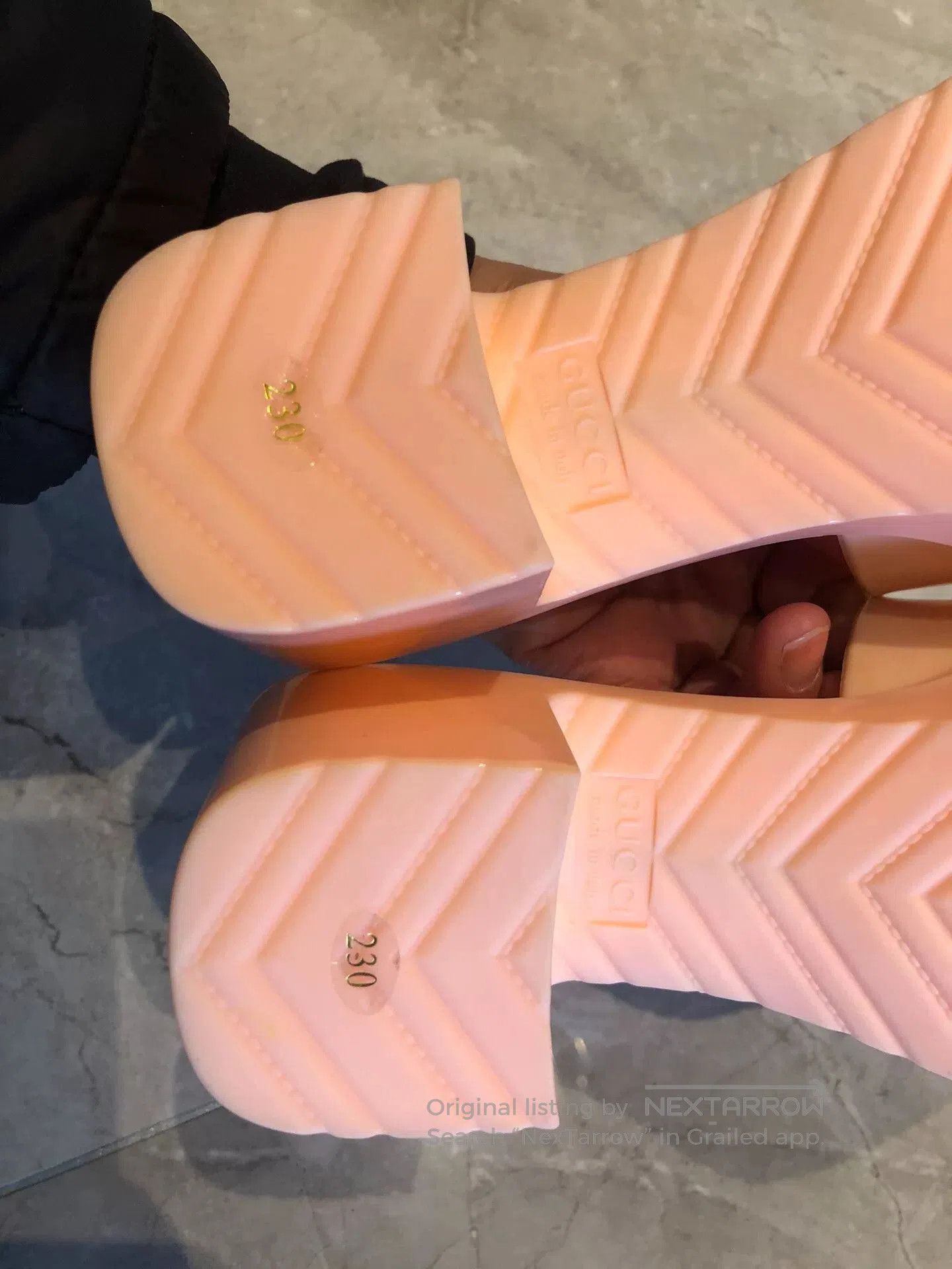 Japanese Brand Gucci Pink Slippers. Size US 5 / IT 35 - 5 Thumbnail