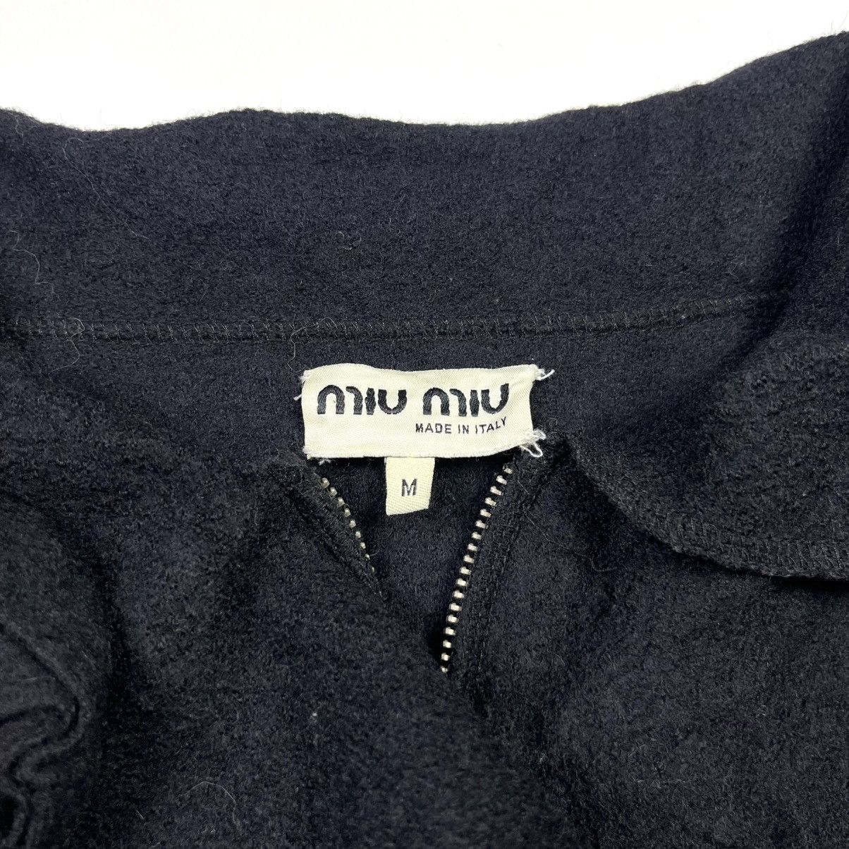 Miu Miu Miu Miu Vintage Wool Coat Archival Rare Black Size M / US 6-8 / IT 42-44 - 5 Thumbnail