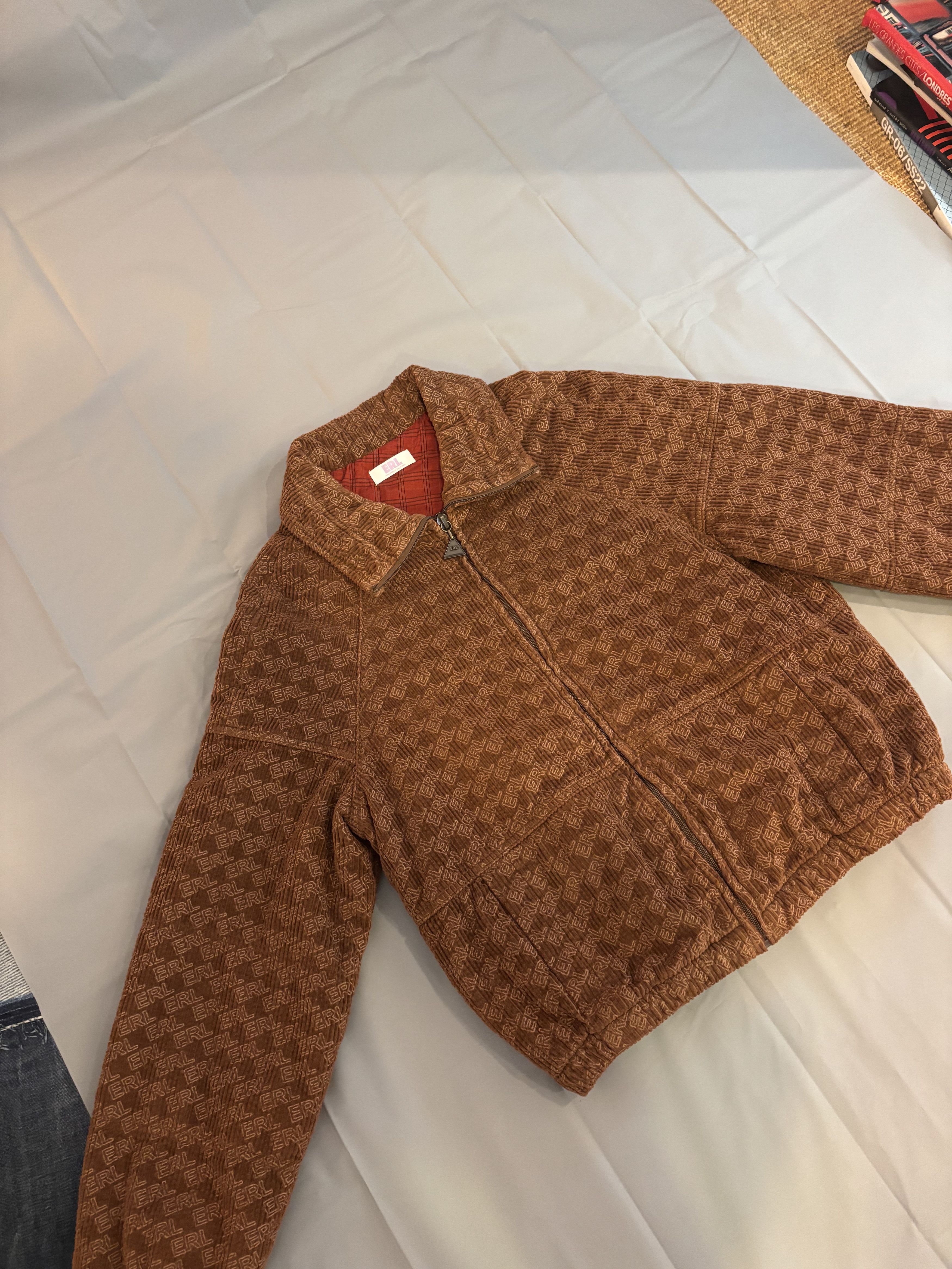 ERL Veste teddy bombers ERL monogramme marron en tbe Size US L / EU 52-54 / 3 - 2 Thumbnail