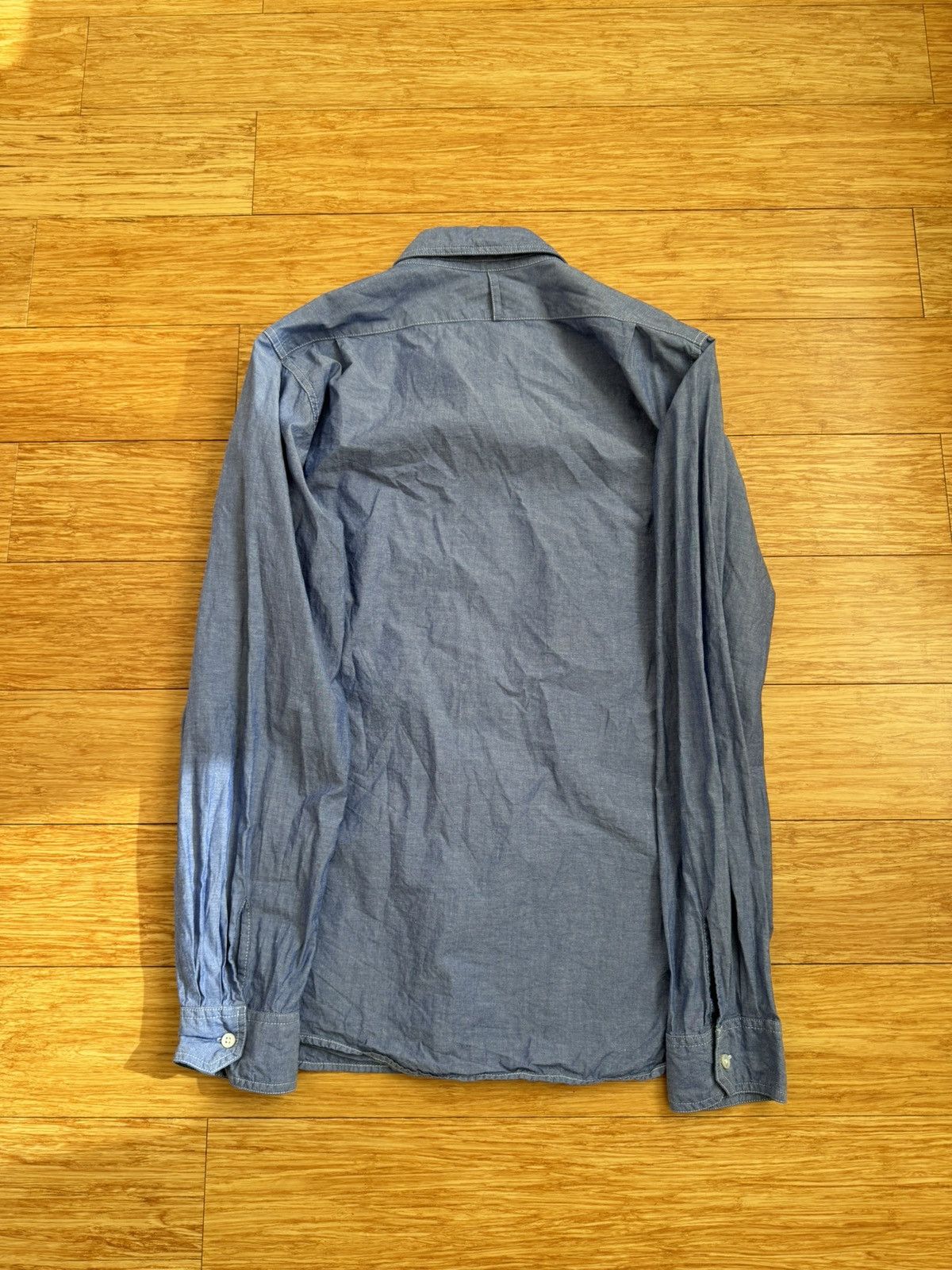 Engineered Garments Blue Chambray Field Shirt Size US L / EU 52-54 / 3 - 3 Thumbnail