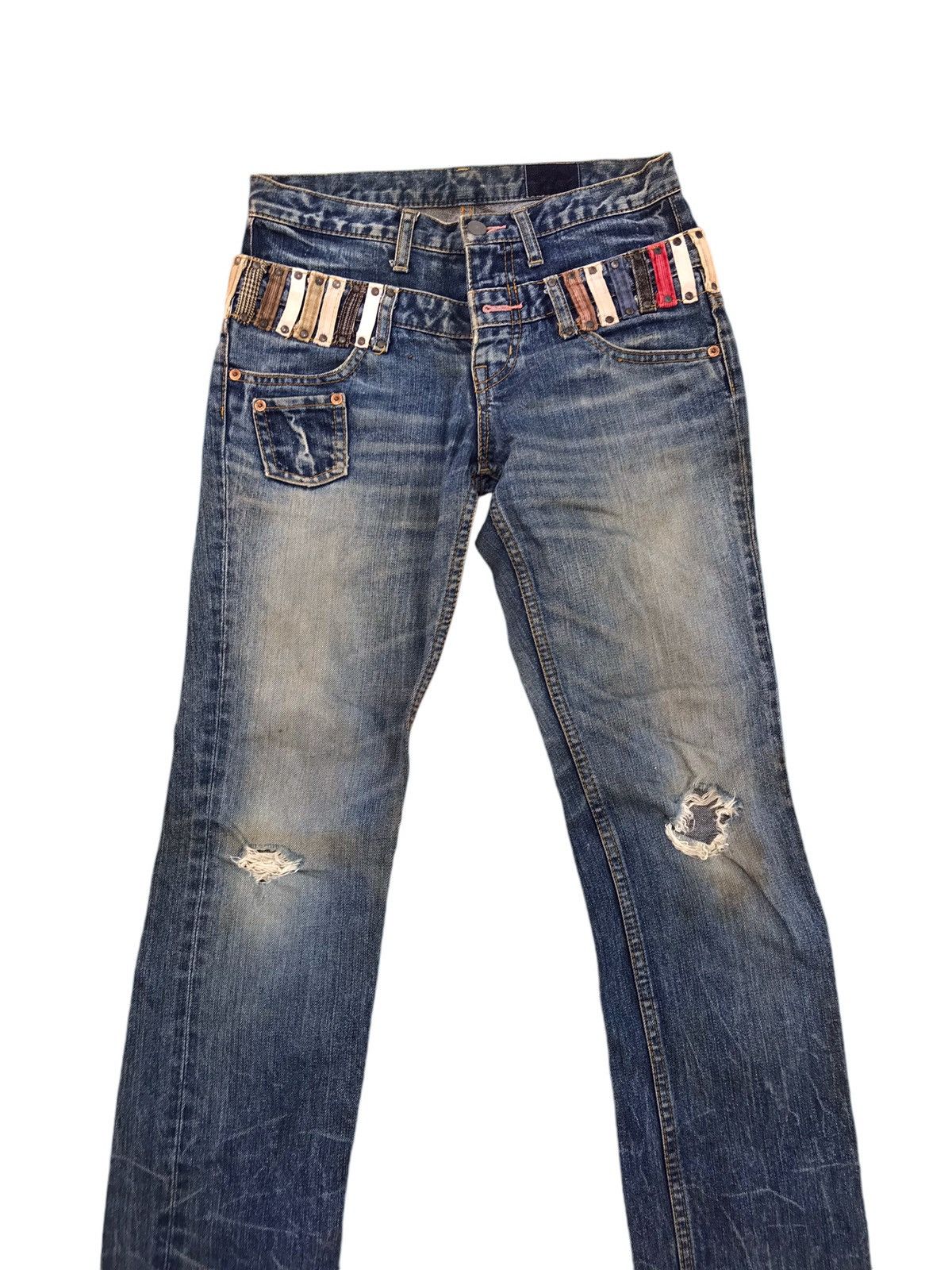 If Six Was Nine × Japanese Brand VINTAGE ANTGAUGE TWO WAIST IF SIX WAS NINE DISTRESSED DENIM Size US 29 - 4 Thumbnail