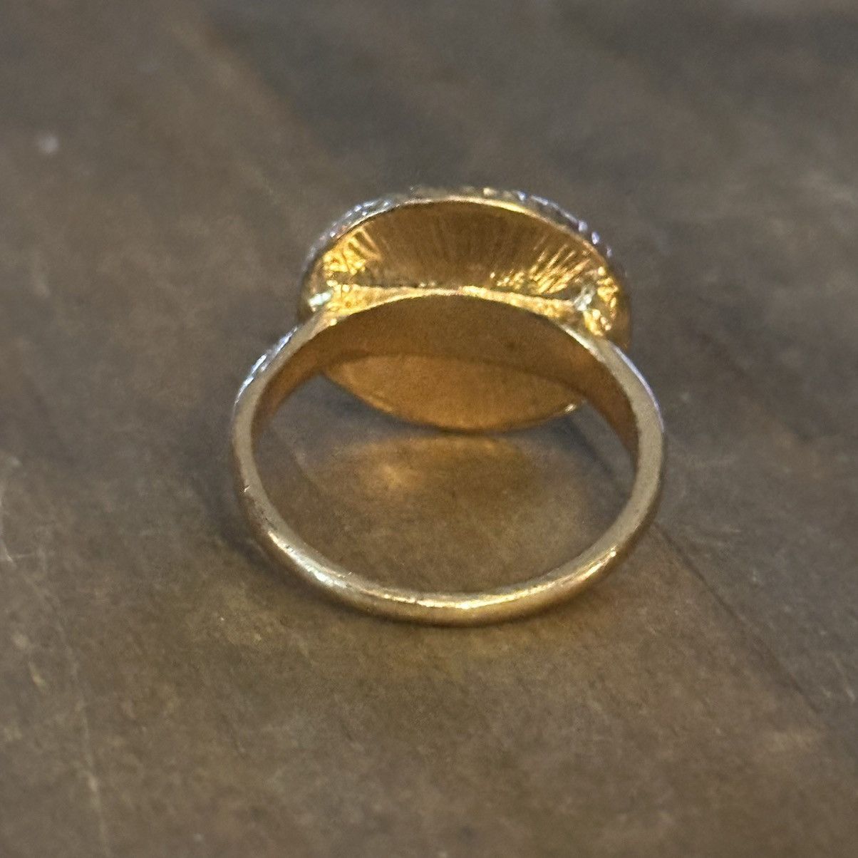 Vintage Vintage rainbow foil stone ring Size ONE SIZE - 8 Thumbnail